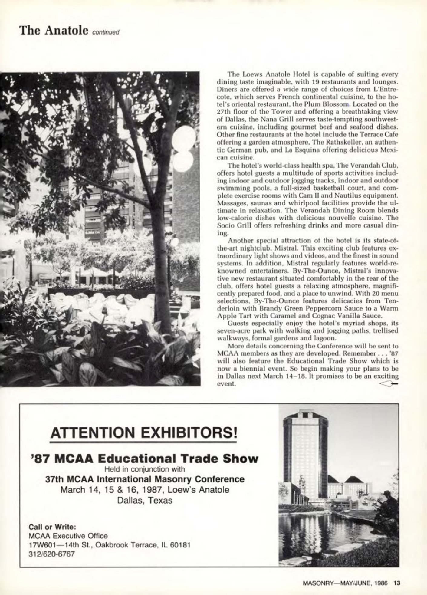 Masonry Magazine June 1986 Page. 13