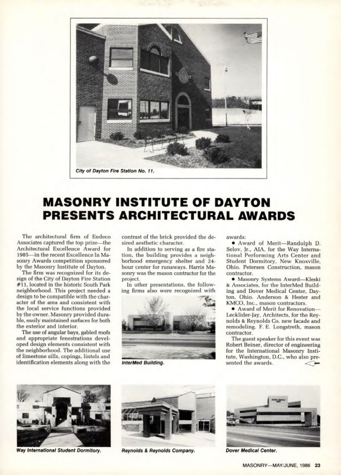 Masonry Magazine June 1986 Page. 23