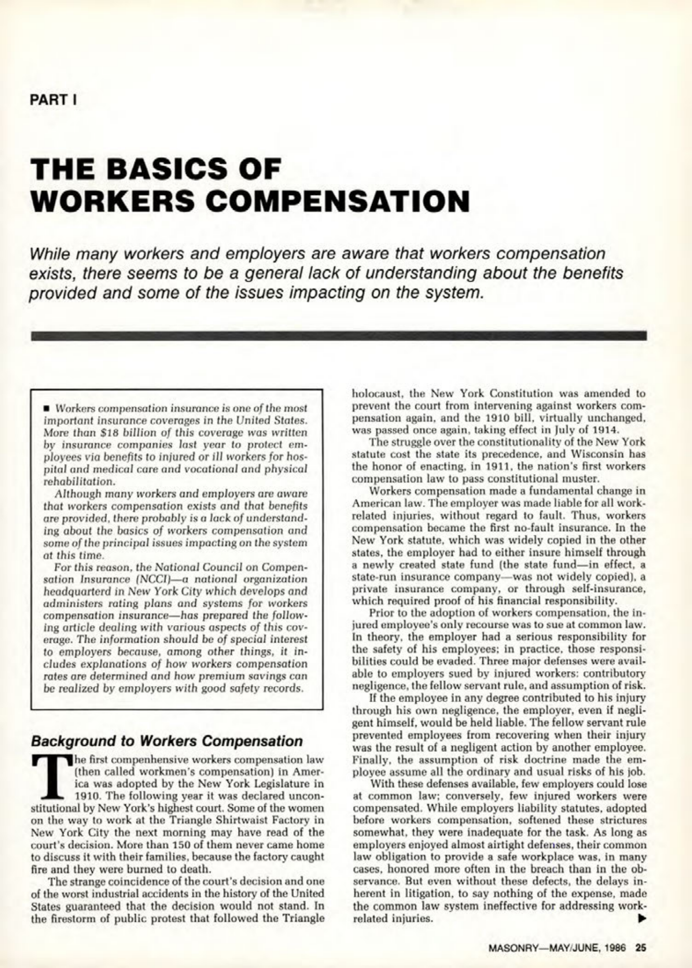Masonry Magazine June 1986 Page. 25