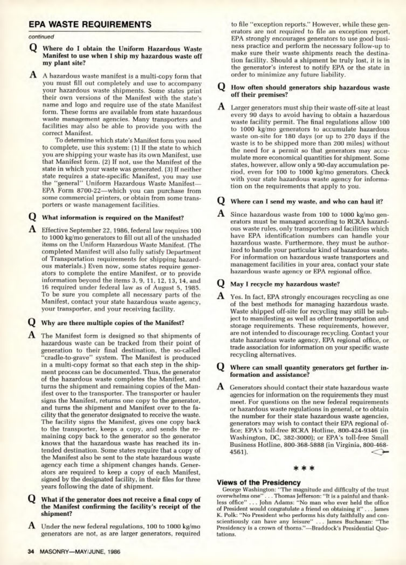 Masonry Magazine June 1986 Page. 34