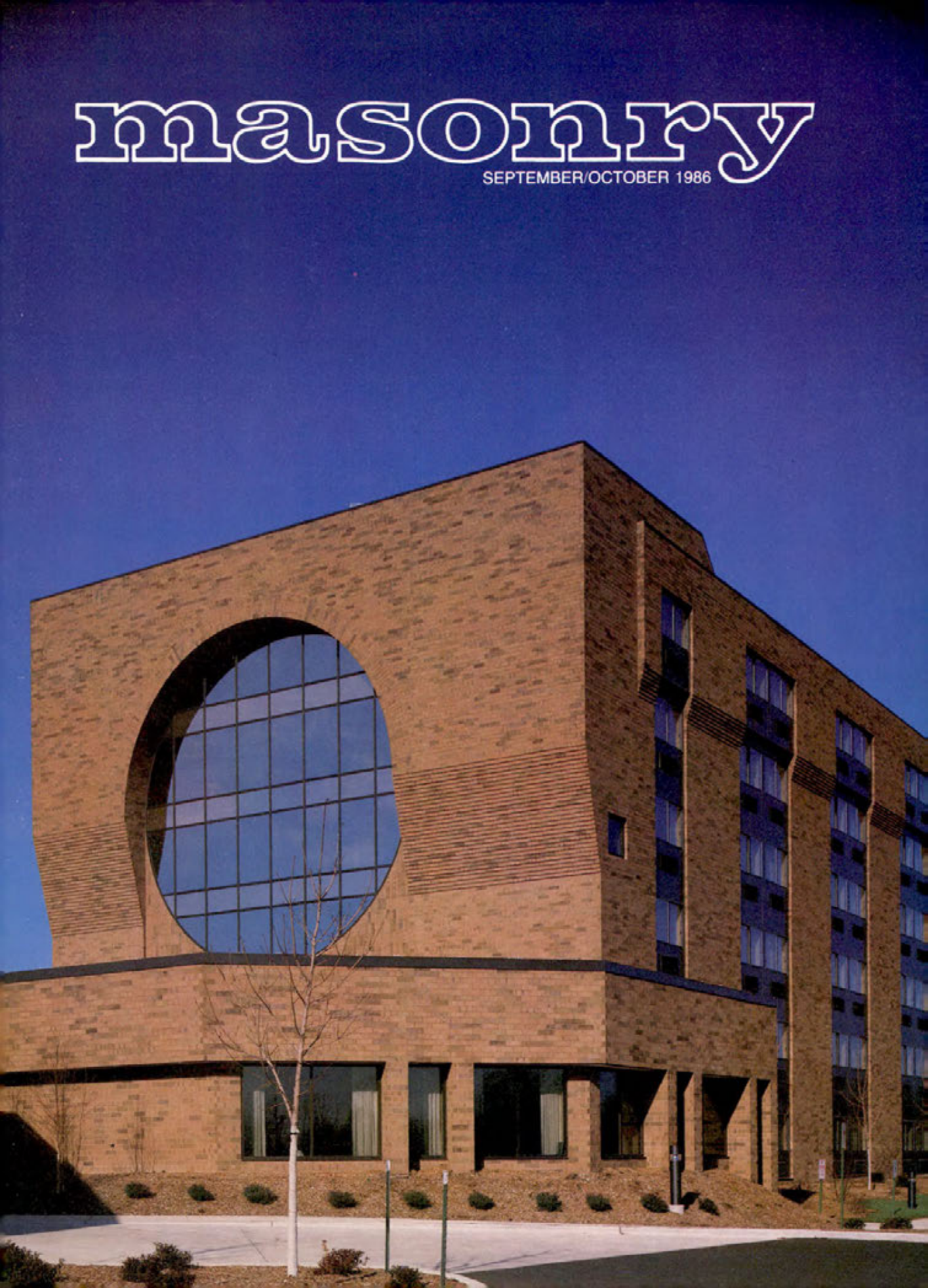 Masonry Magazine October 1986 Page. 1