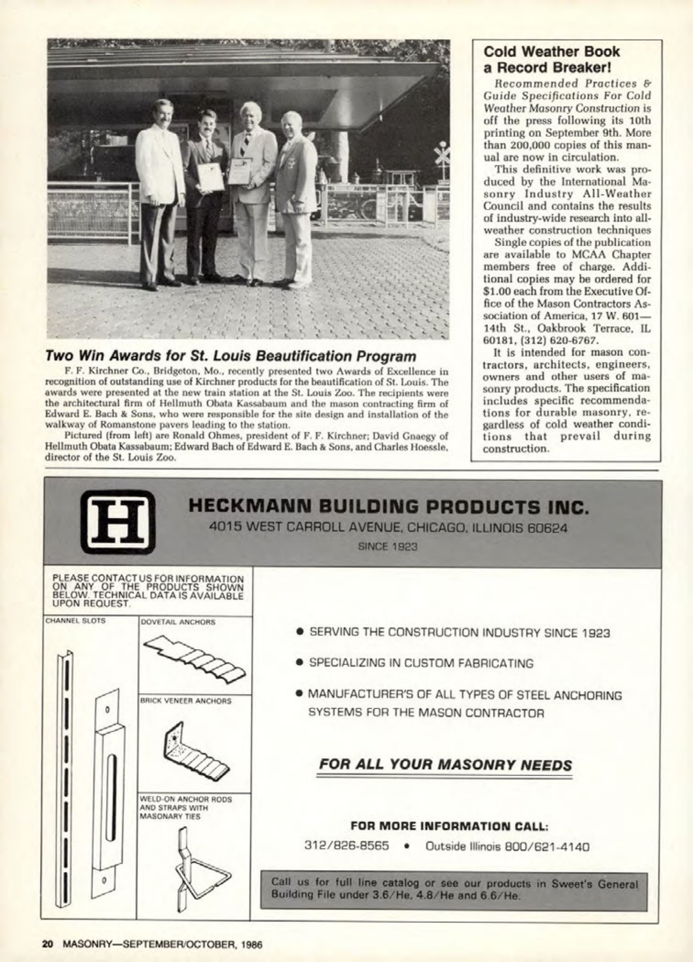 Masonry Magazine October 1986 Page. 20