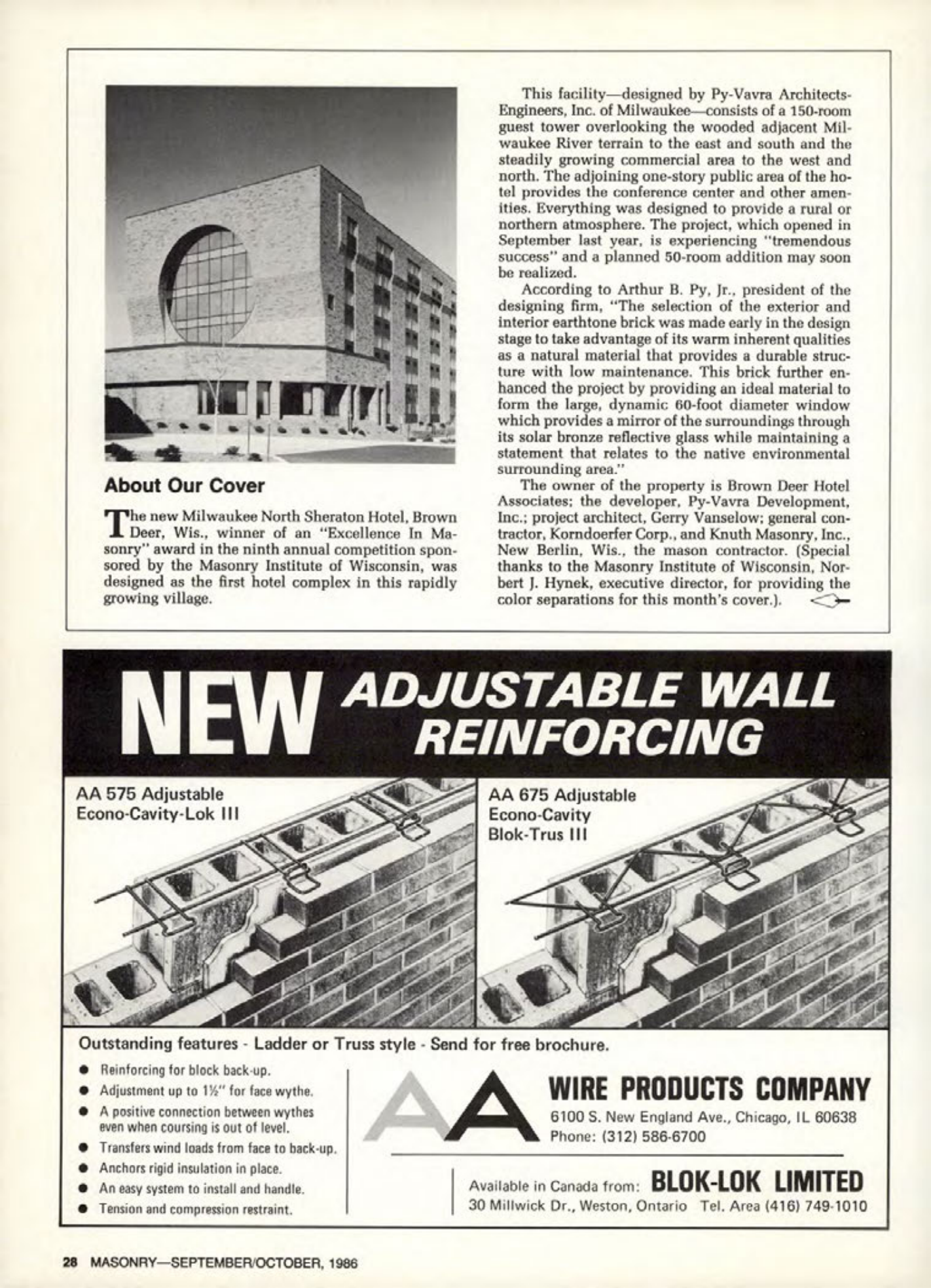 Masonry Magazine October 1986 Page. 30