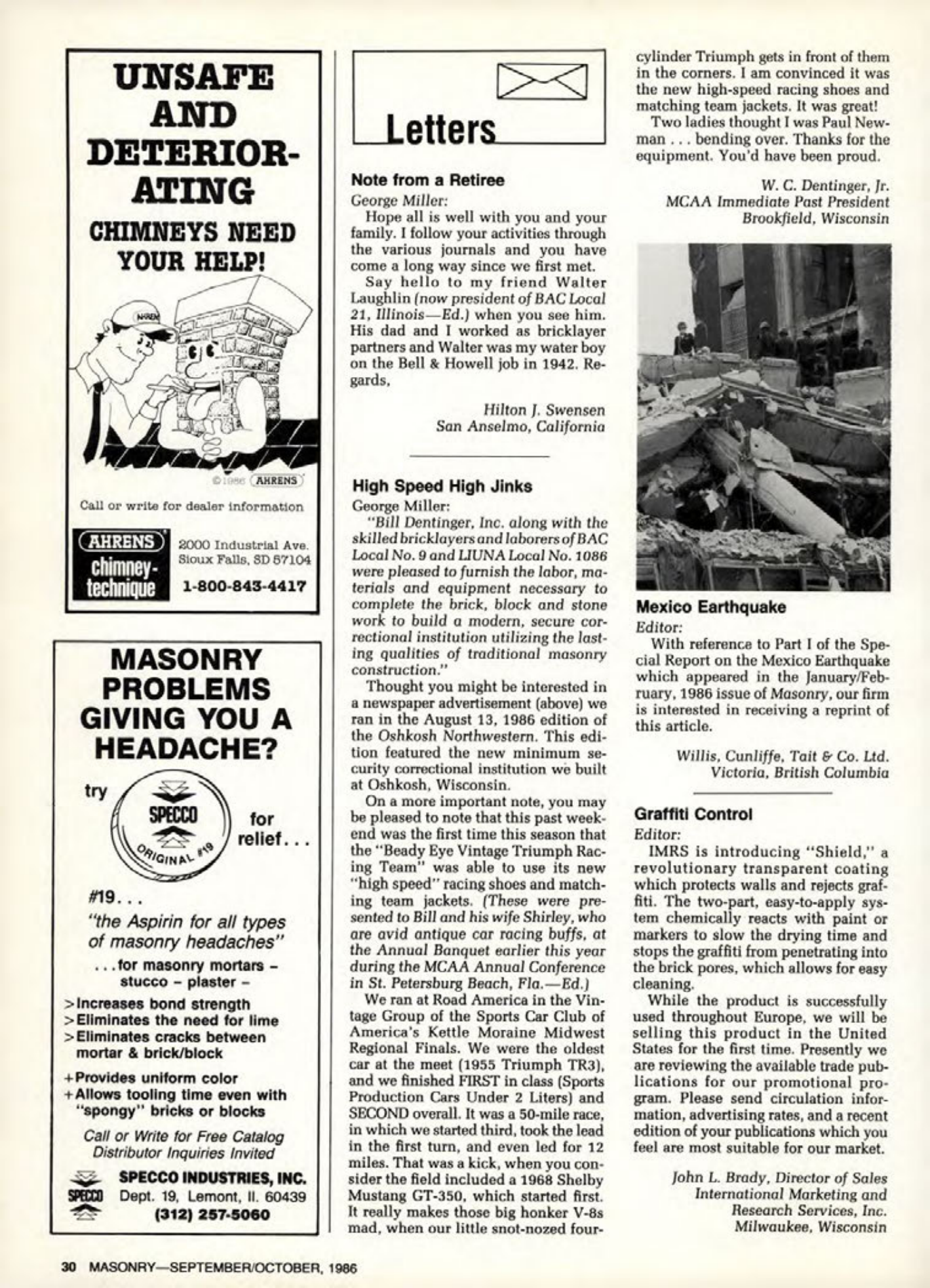 Masonry Magazine October 1986 Page. 32