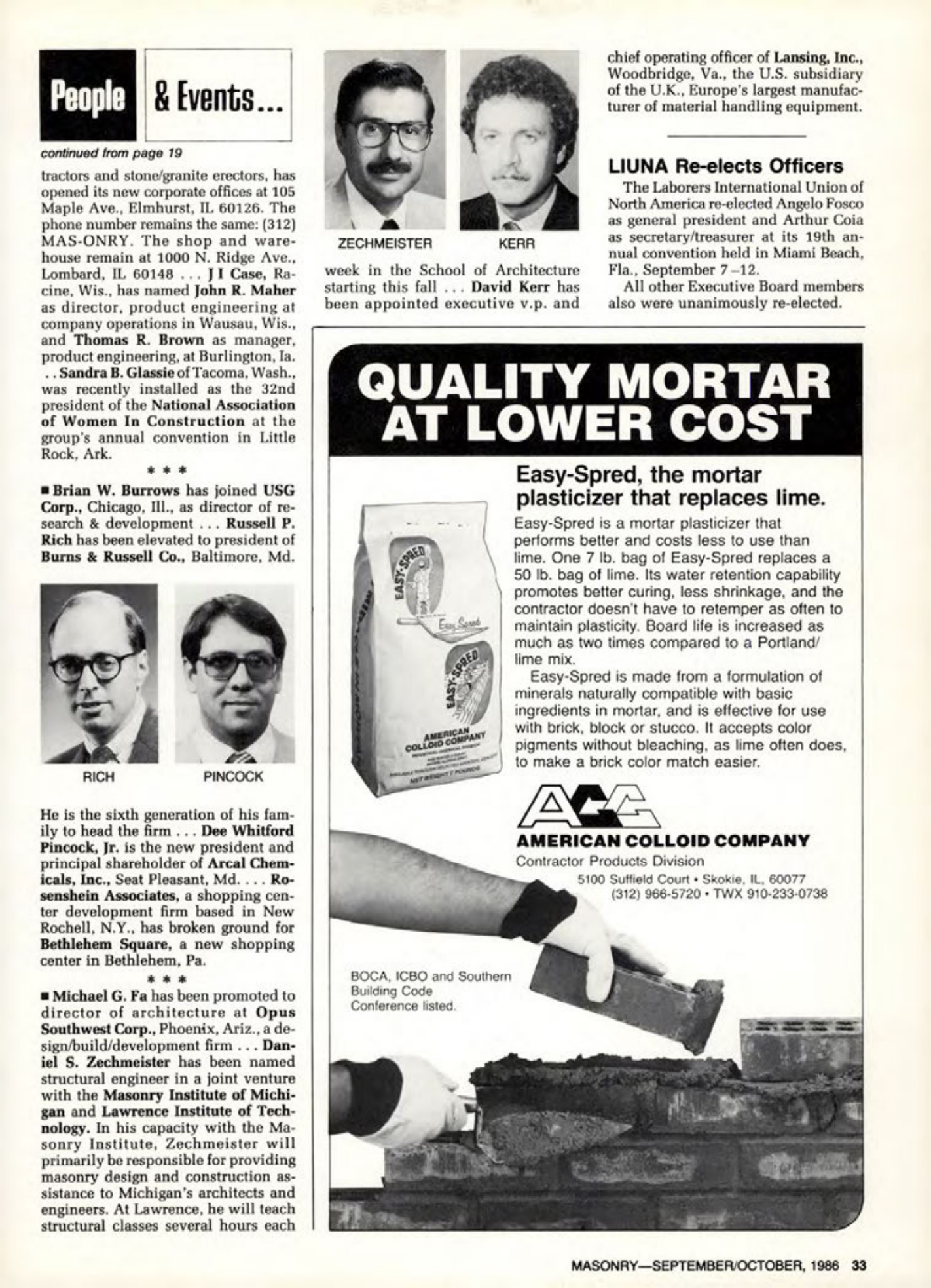 Masonry Magazine October 1986 Page. 35