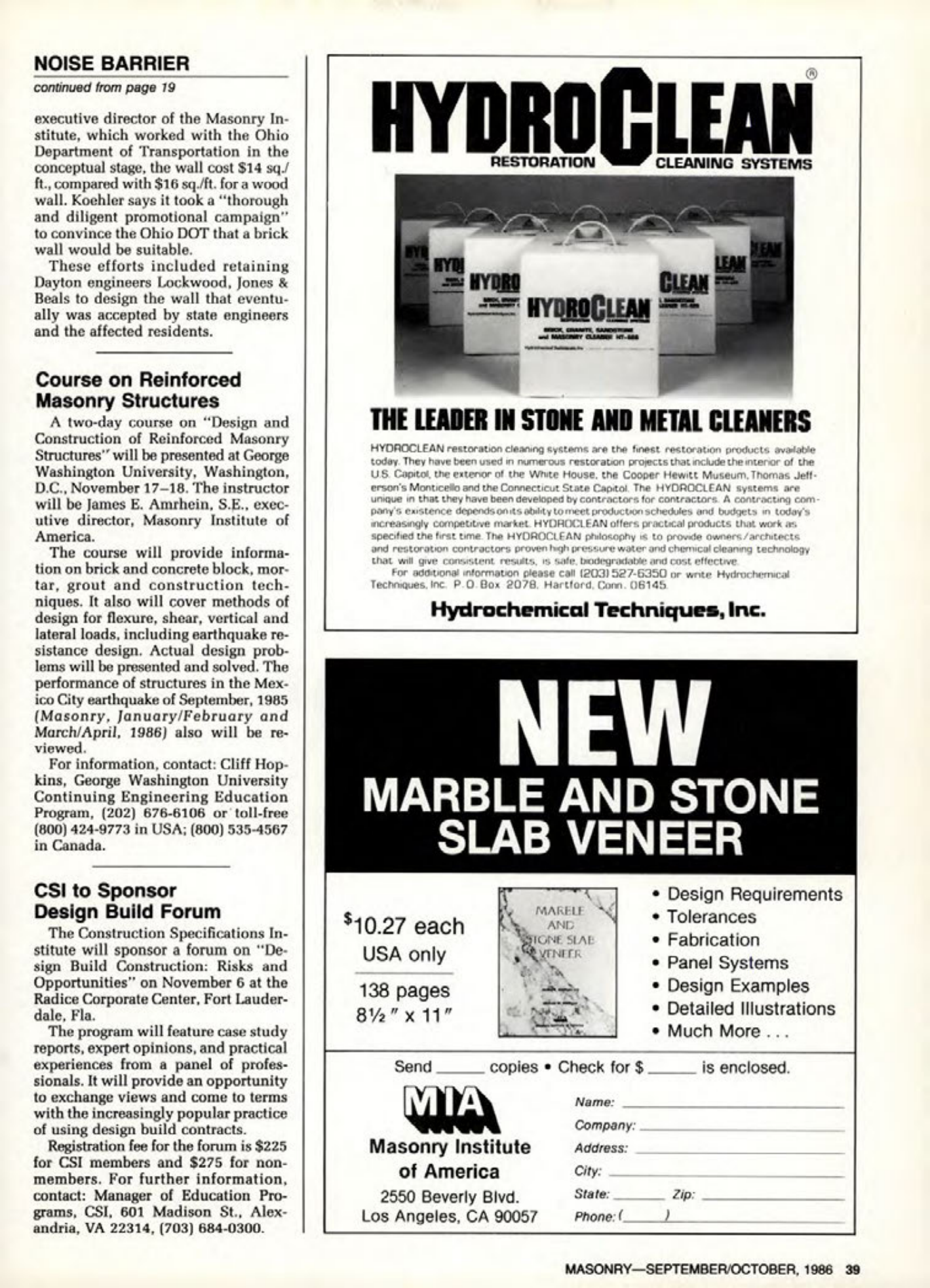 Masonry Magazine October 1986 Page. 41