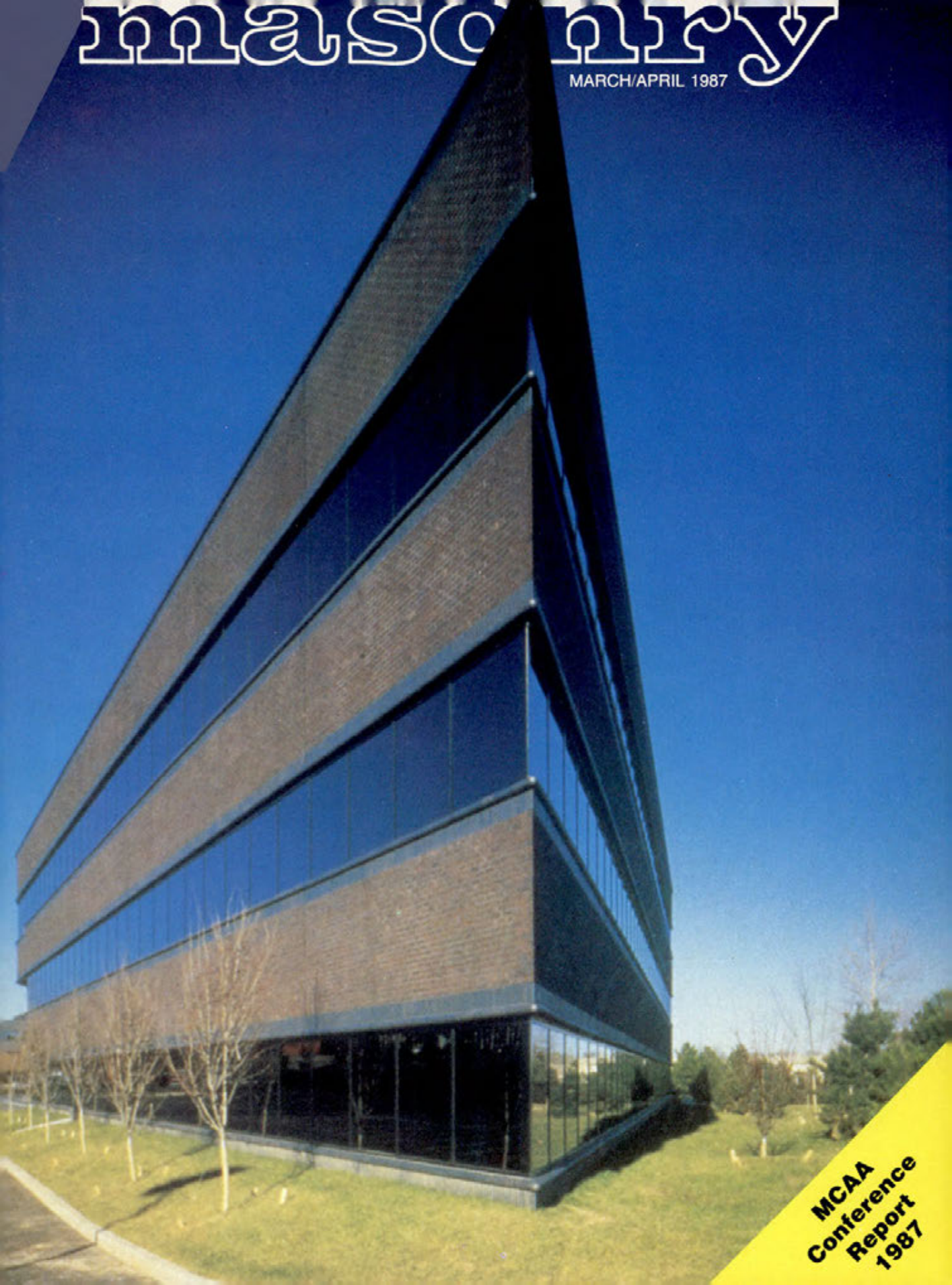 Masonry Magazine April 1987 Page. 1