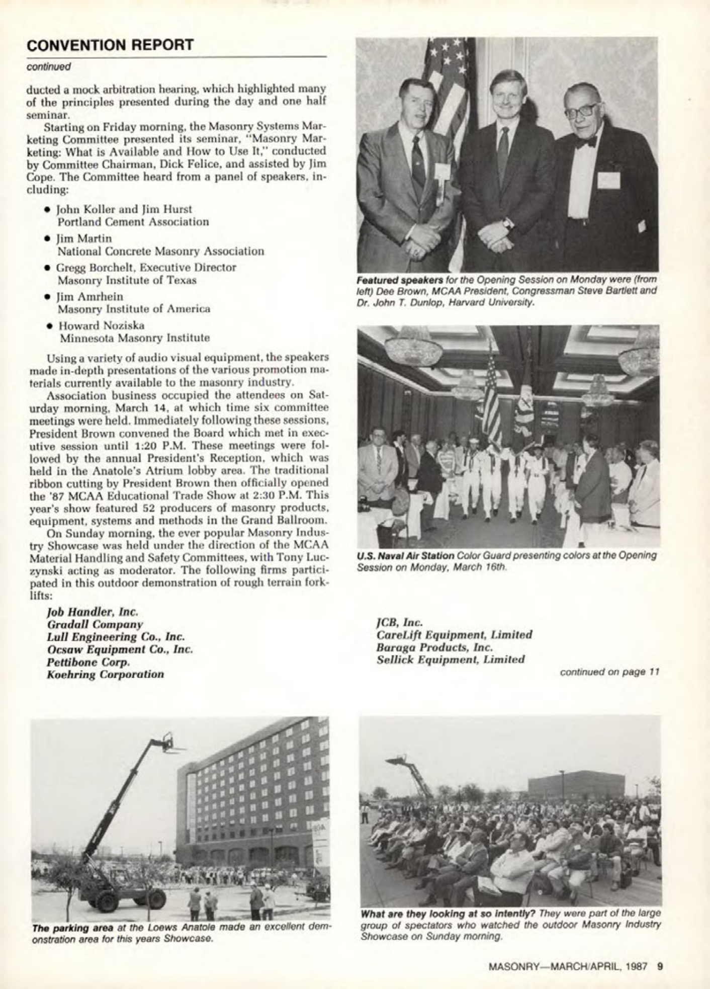 Masonry Magazine April 1987 Page. 9