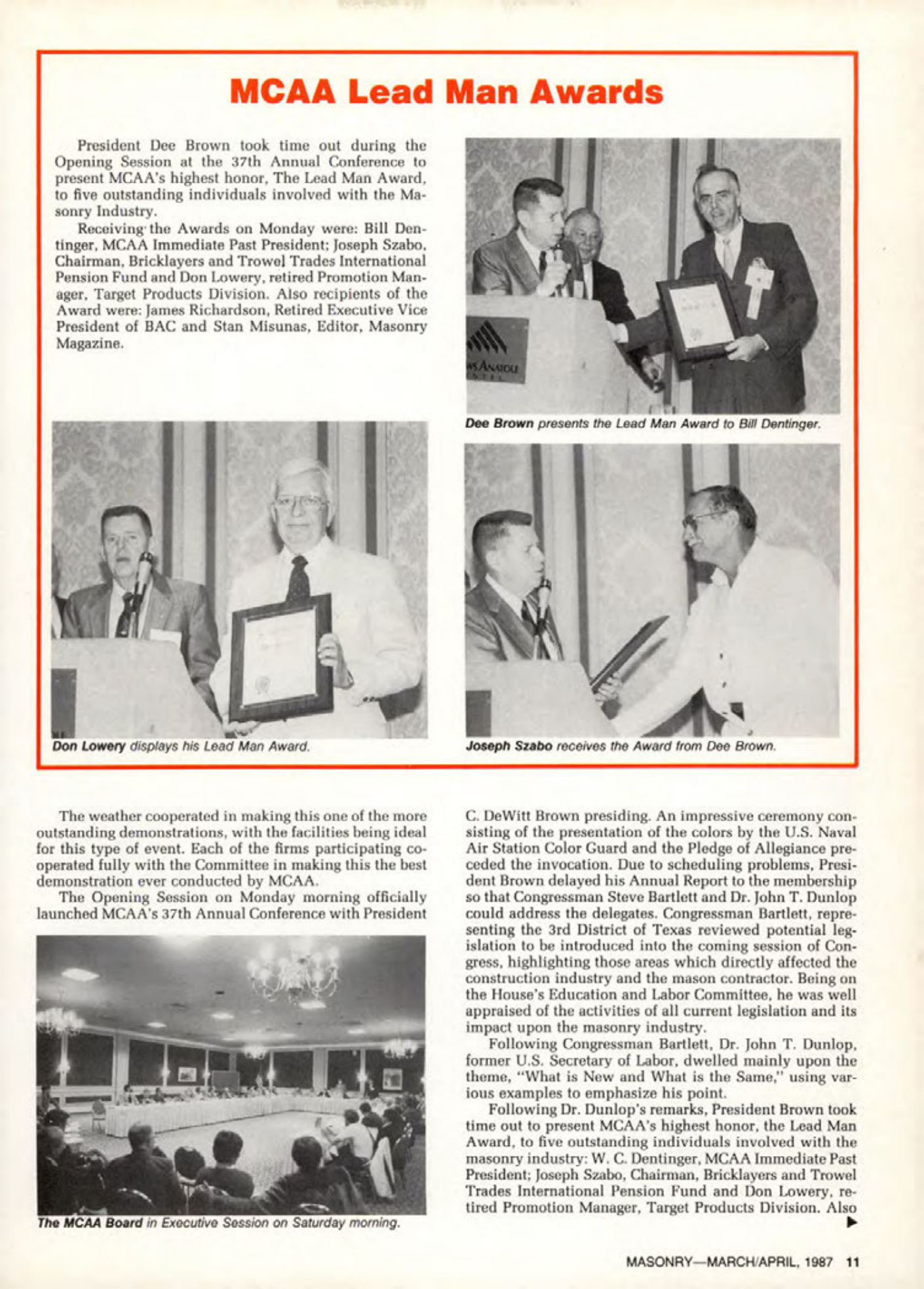 Masonry Magazine April 1987 Page. 11