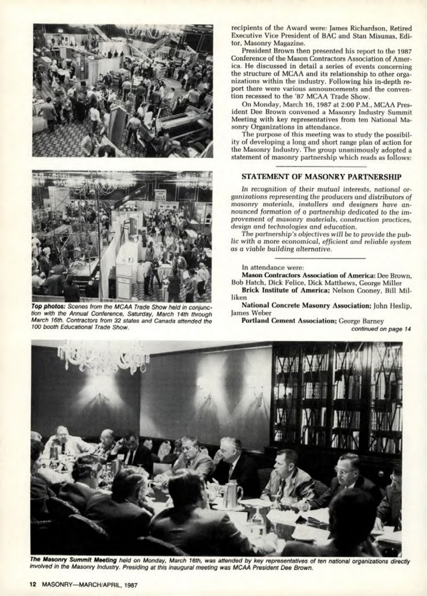 Masonry Magazine April 1987 Page. 12