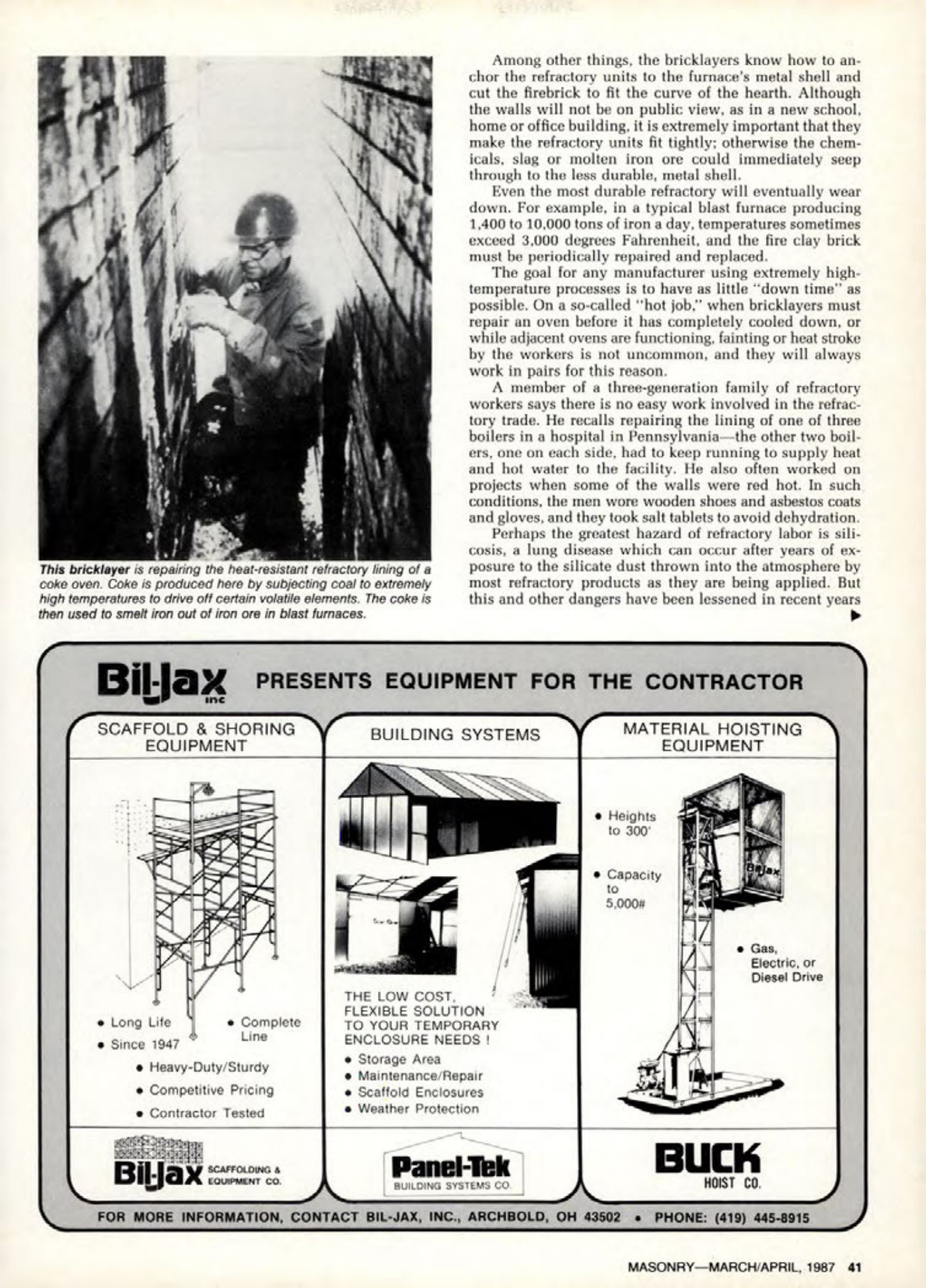 Masonry Magazine April 1987 Page. 41