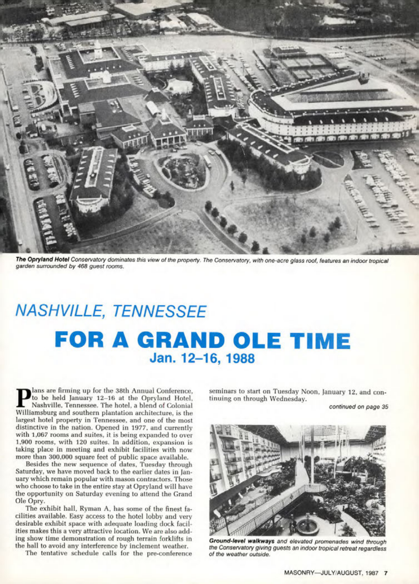 Masonry Magazine August 1987 Page. 7