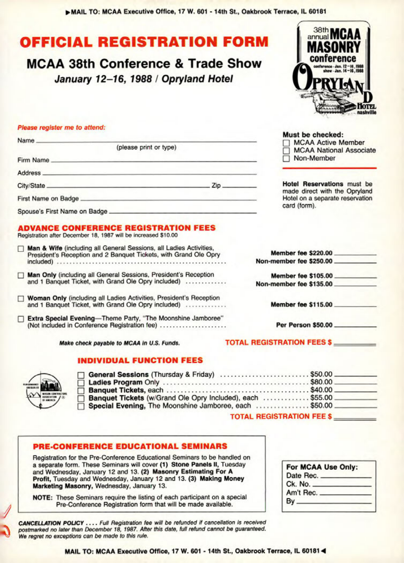 Masonry Magazine August 1987 Page. 9