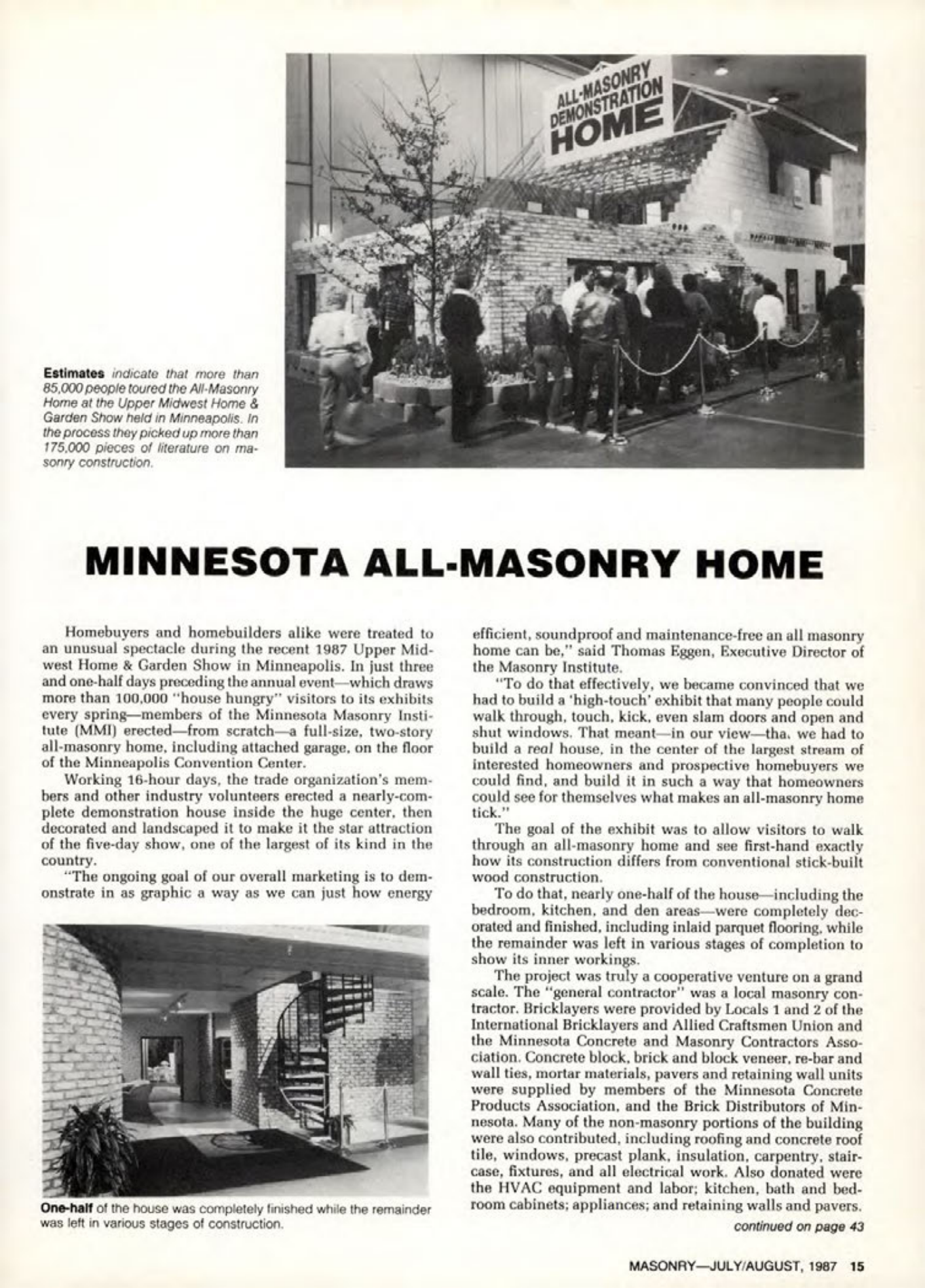 Masonry Magazine August 1987 Page. 15