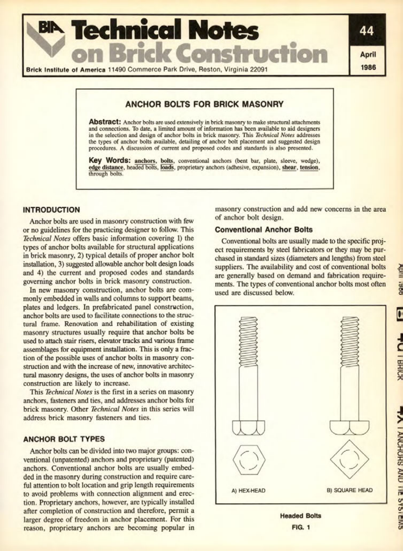 Masonry Magazine August 1987 Page. 19