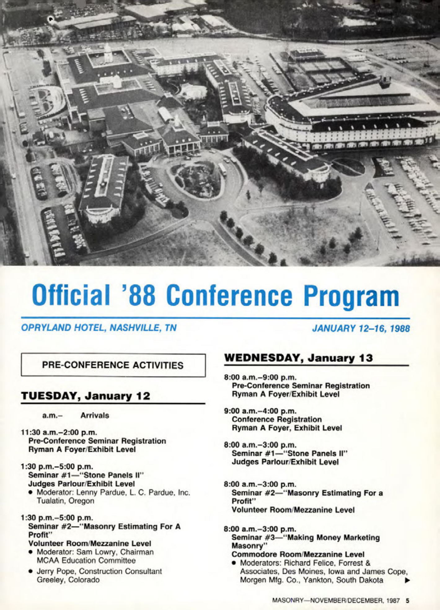 Masonry Magazine December 1987 Page. 5