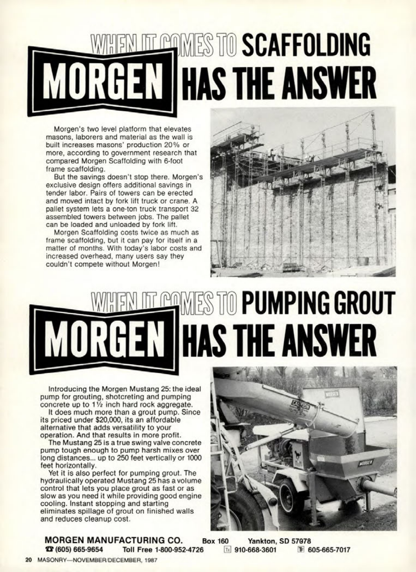 Masonry Magazine December 1987 Page. 20