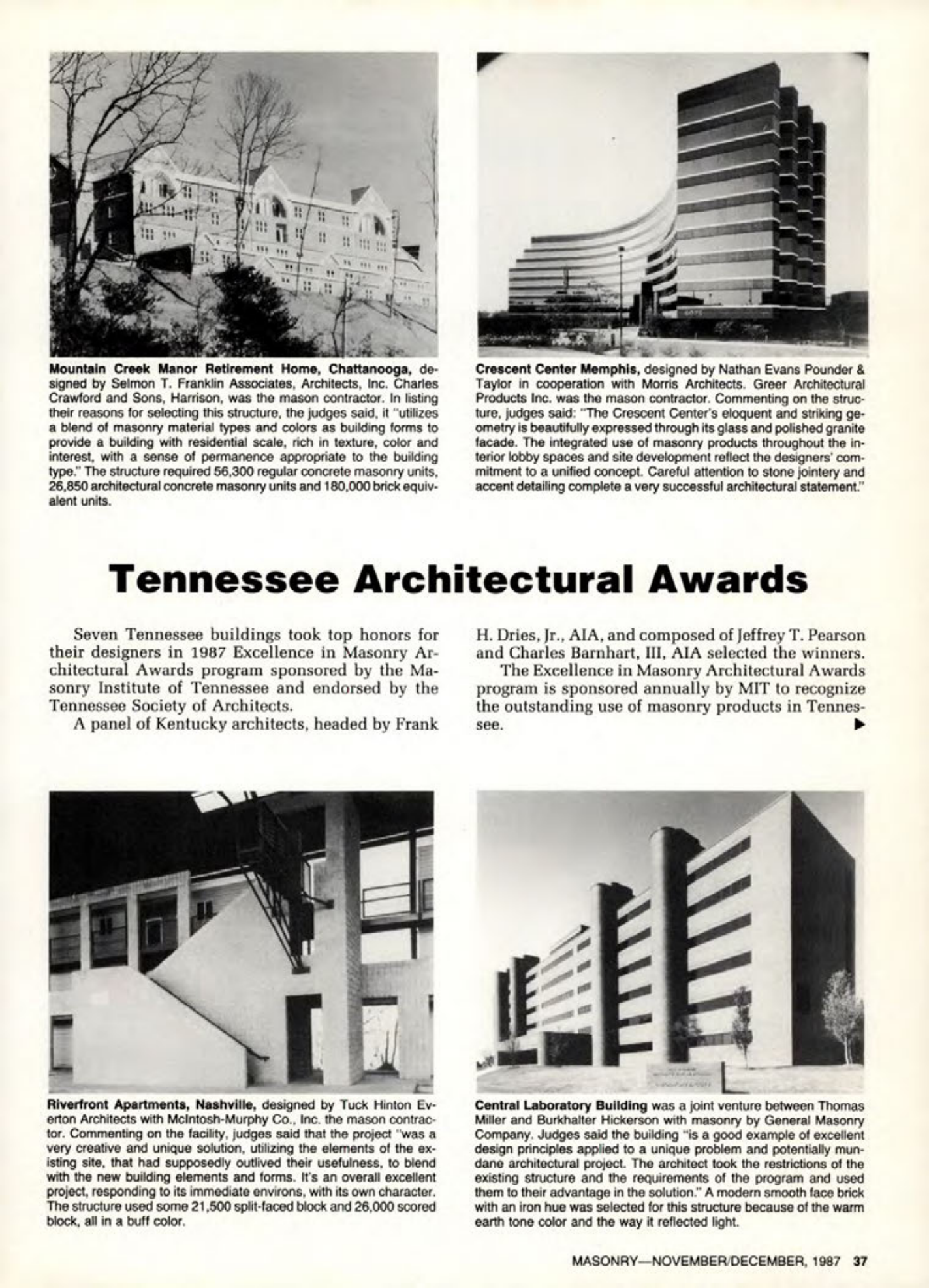 Masonry Magazine December 1987 Page. 37