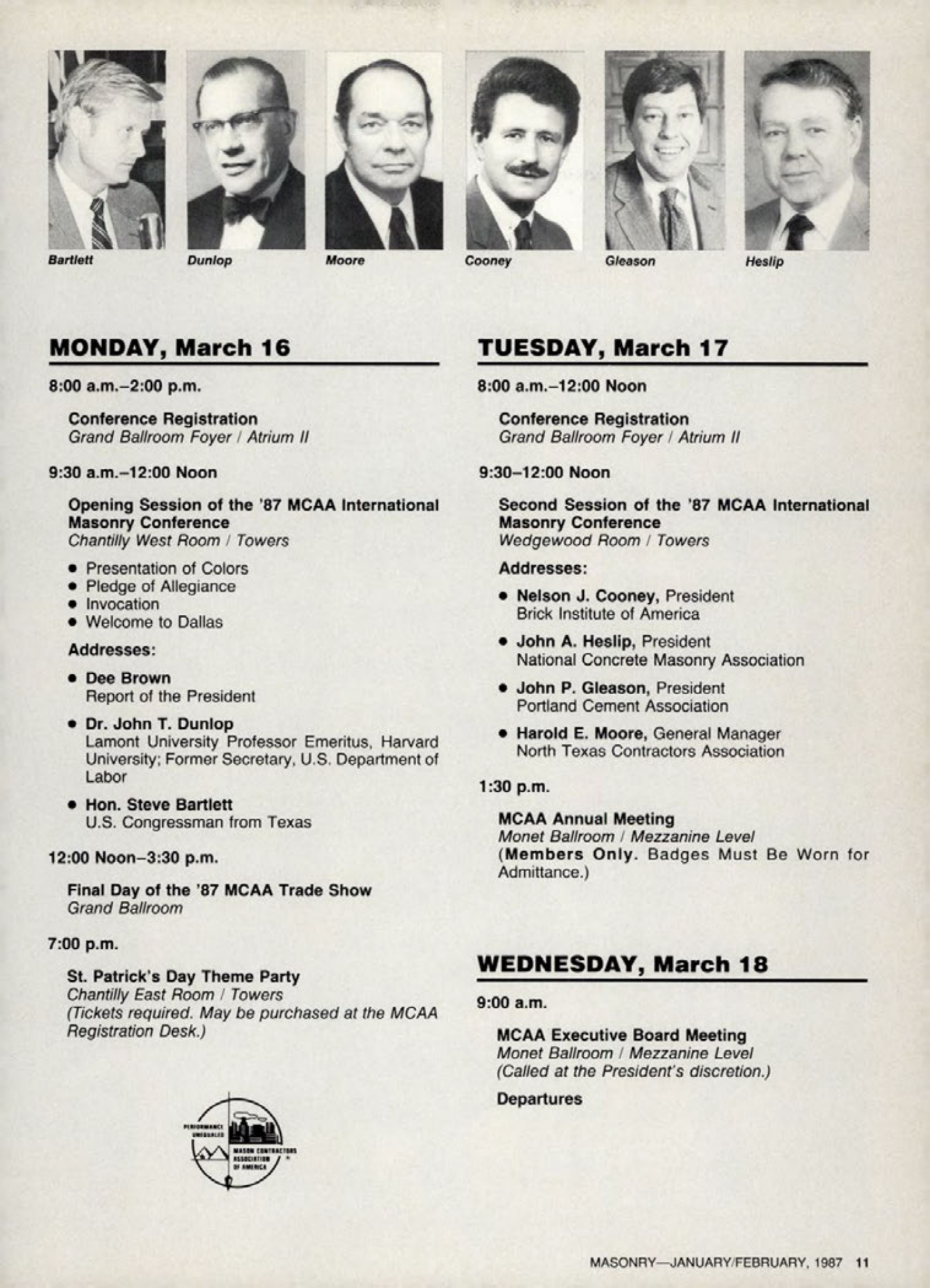 Masonry Magazine February 1987 Page. 11