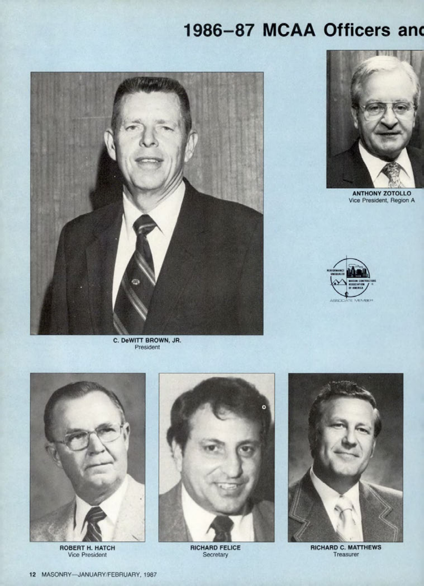 Masonry Magazine February 1987 Page. 12