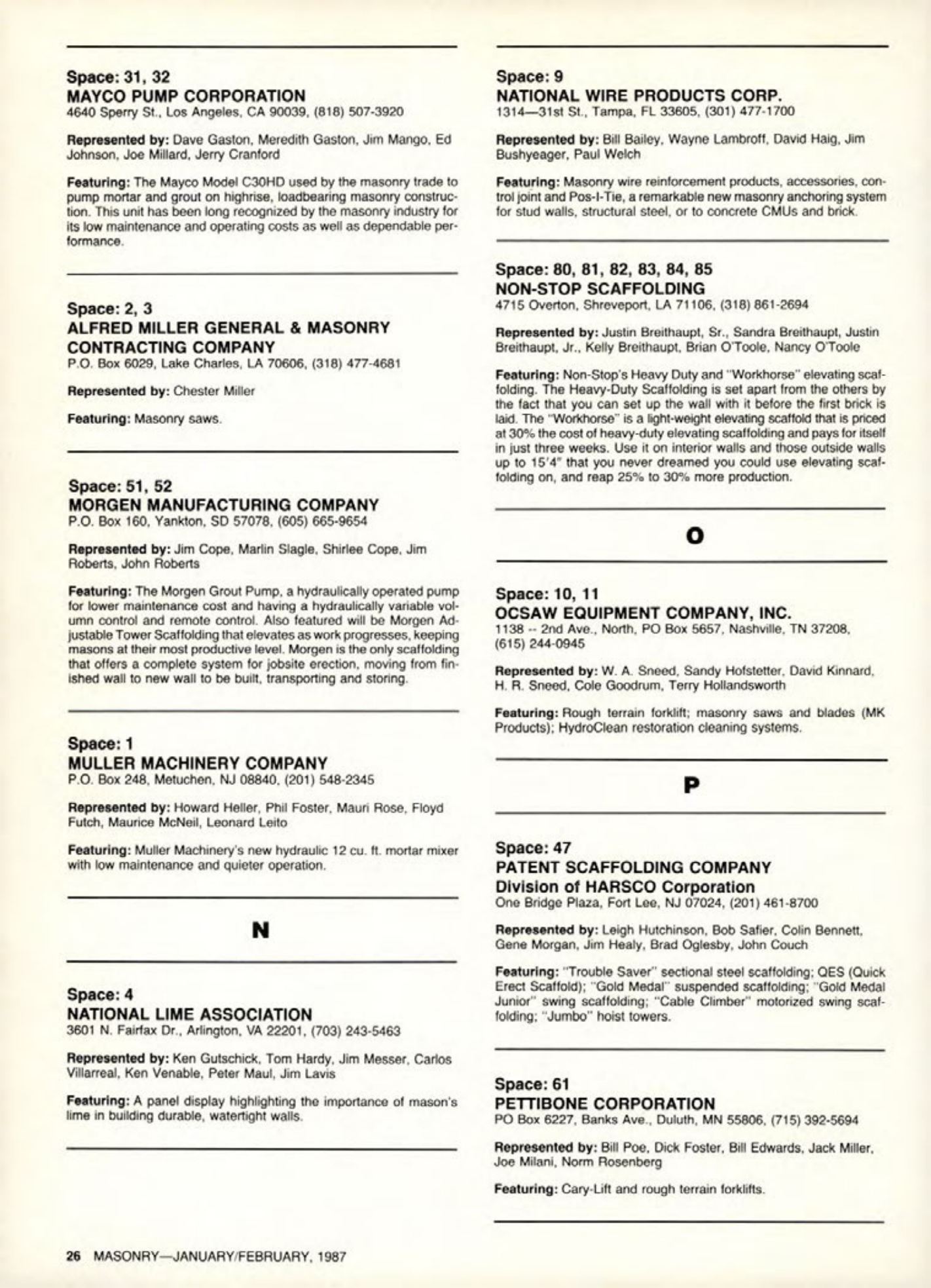 Masonry Magazine February 1987 Page. 26