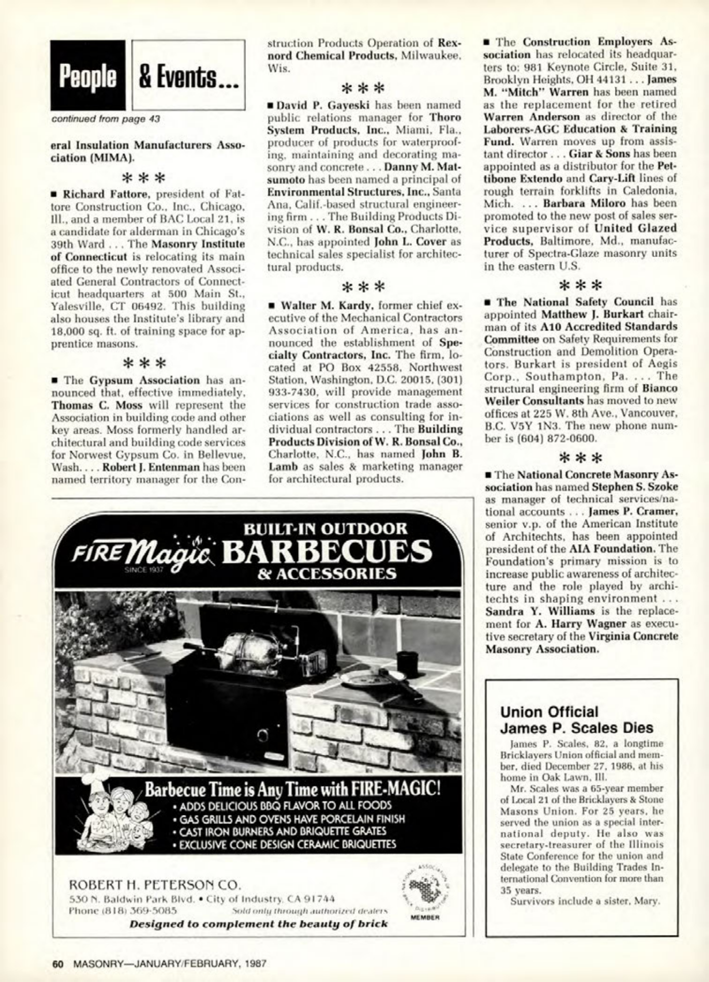 Masonry Magazine February 1987 Page. 60