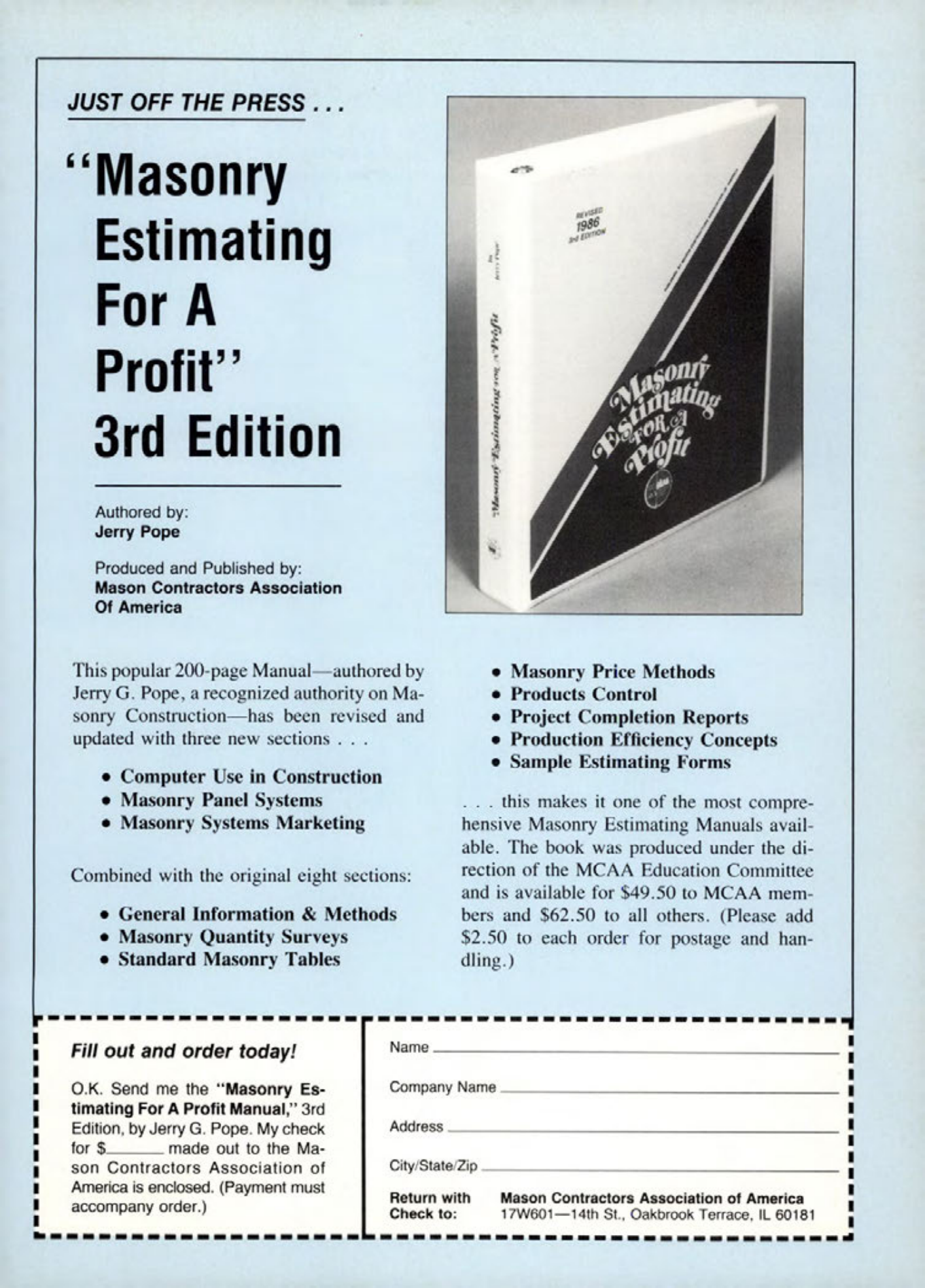 Masonry Magazine February 1987 Page. 67