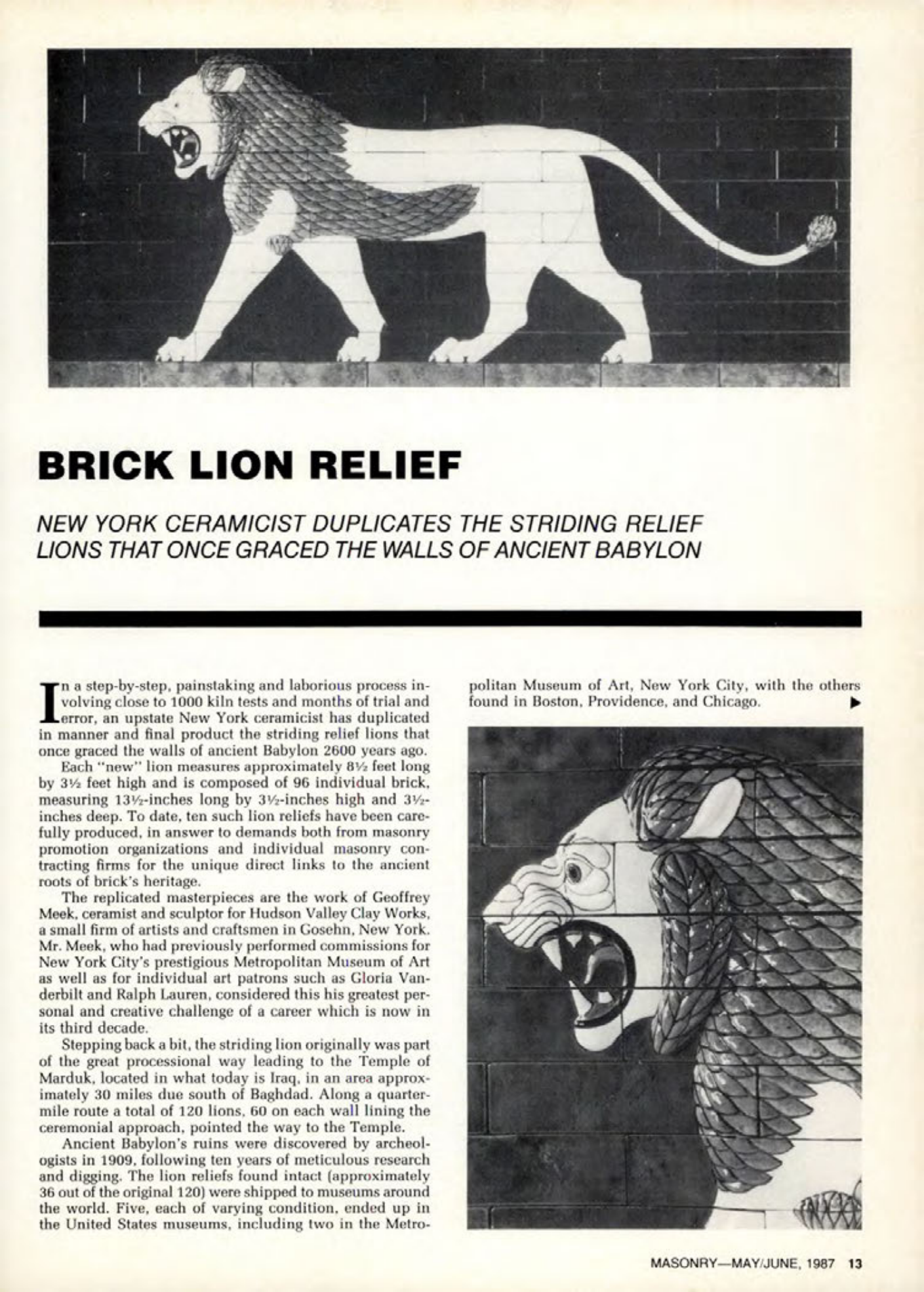 Masonry Magazine June 1987 Page. 13