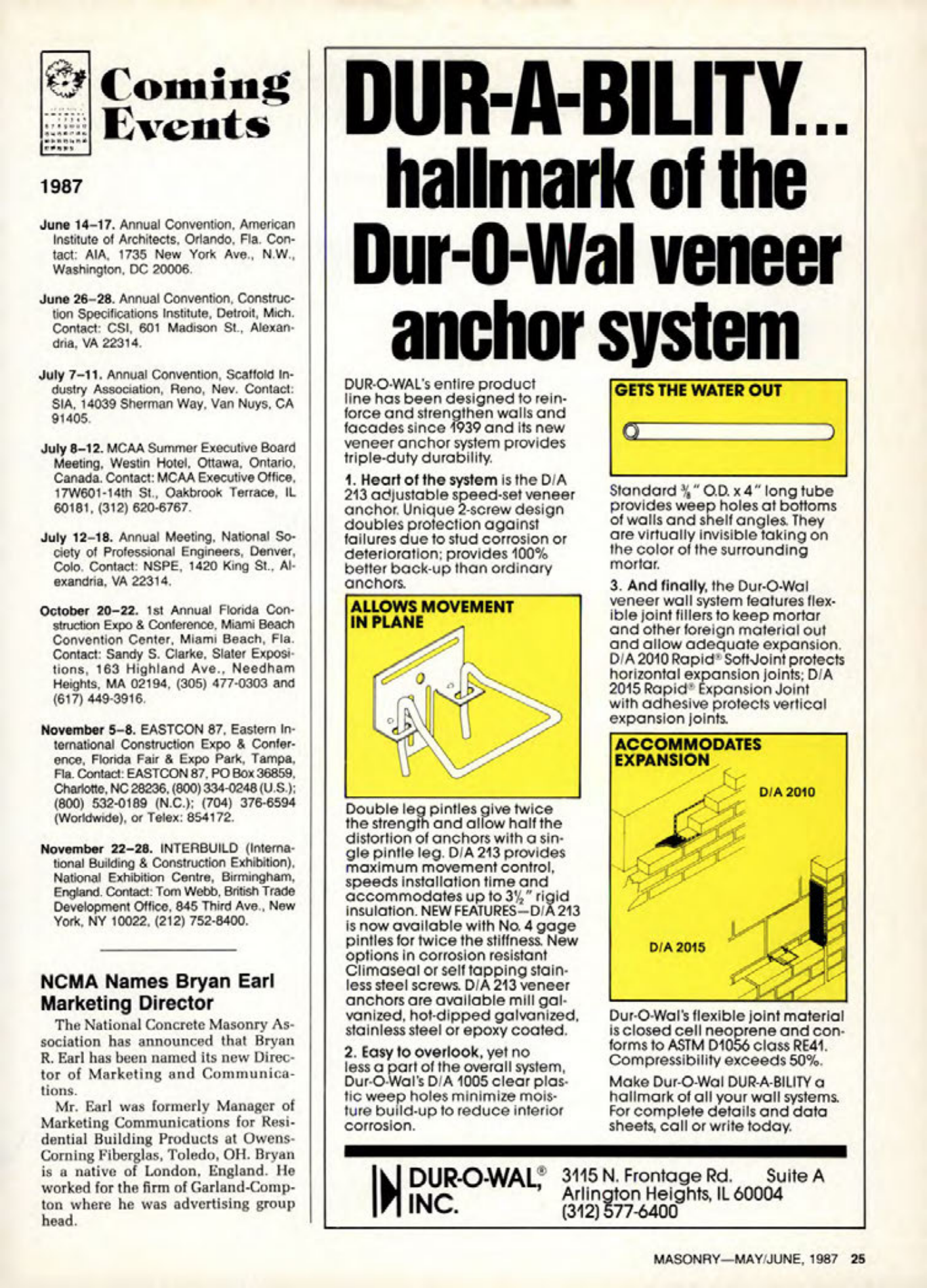 Masonry Magazine June 1987 Page. 25