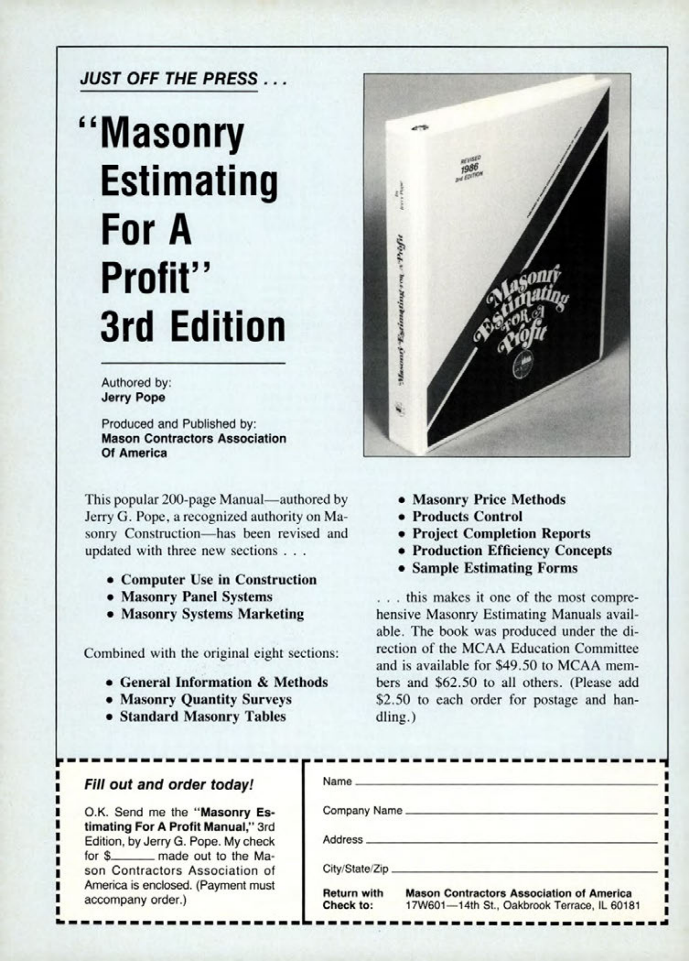 Masonry Magazine June 1987 Page. 44