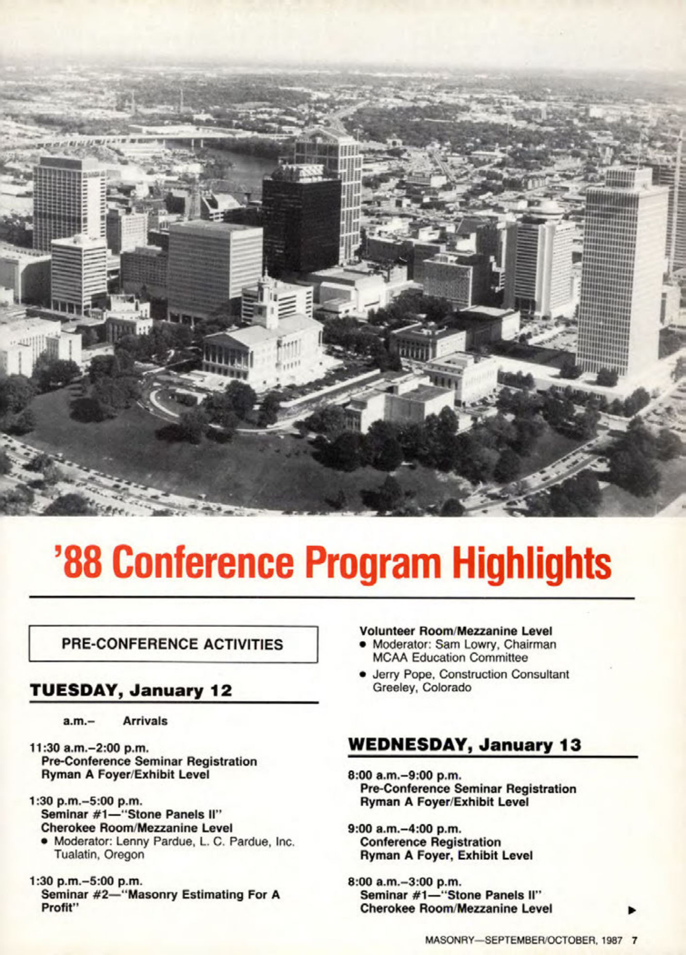 Masonry Magazine October 1987 Page. 7