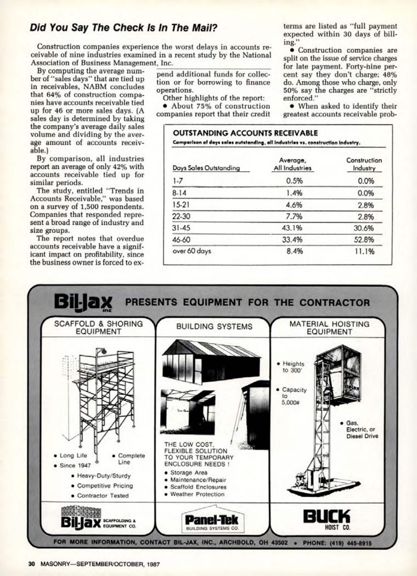 Masonry Magazine October 1987 Page. 30