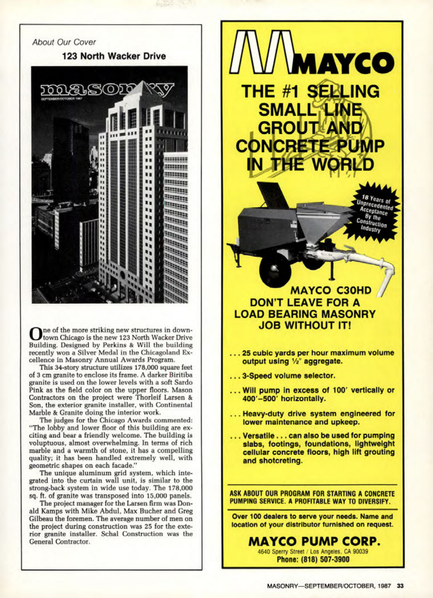Masonry Magazine October 1987 Page. 33