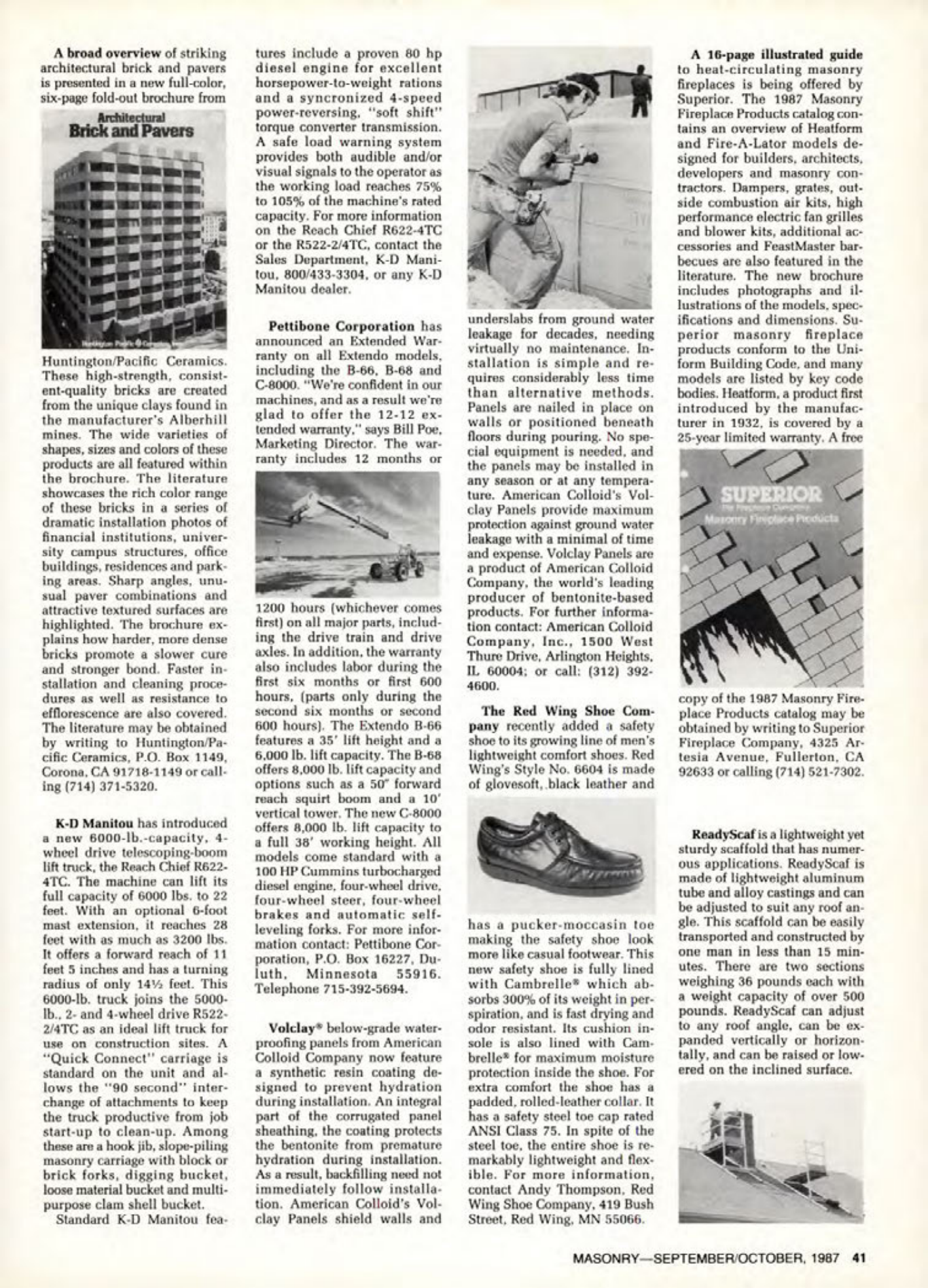 Masonry Magazine October 1987 Page. 41