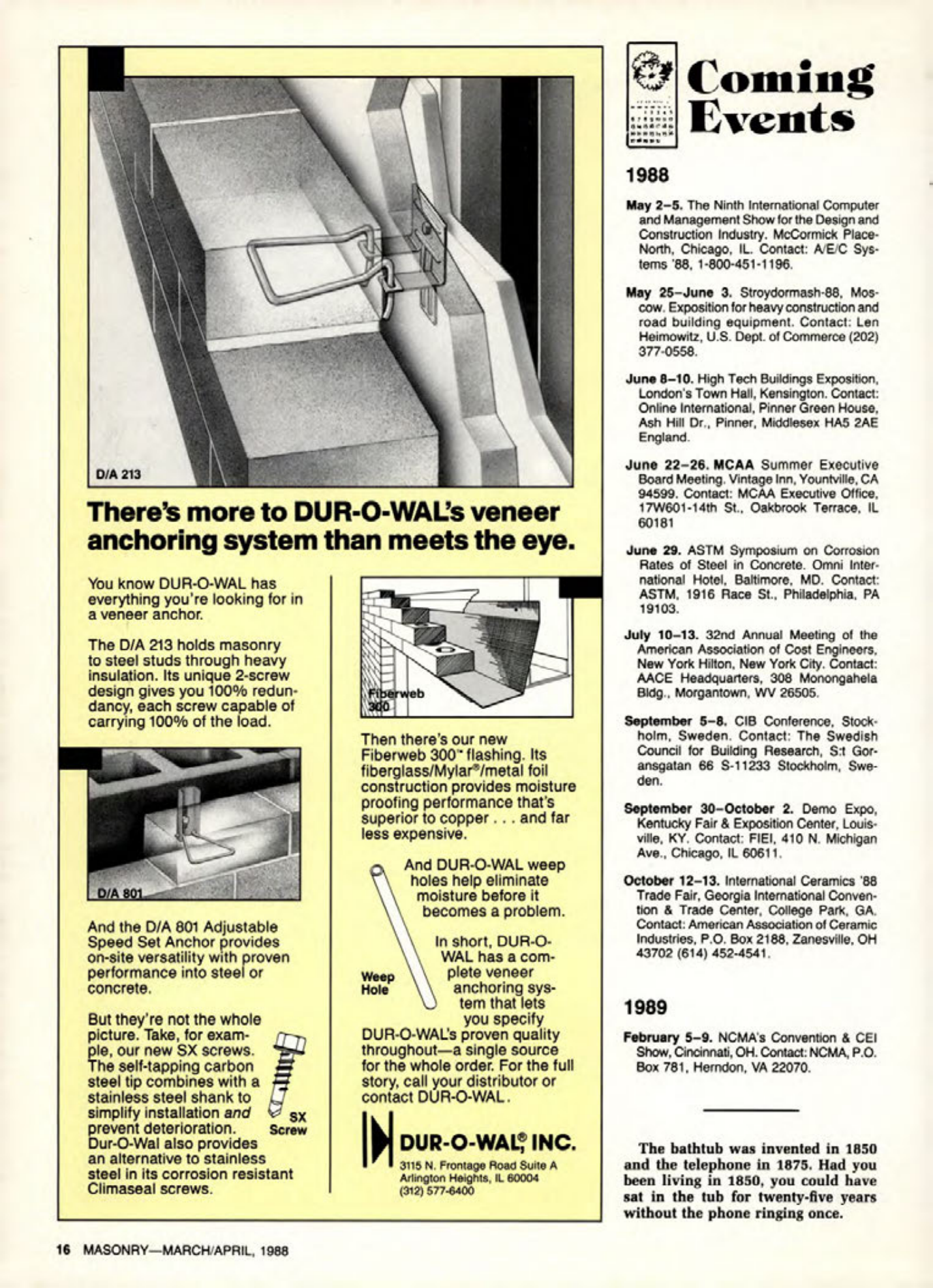 Masonry Magazine April 1988 Page. 16