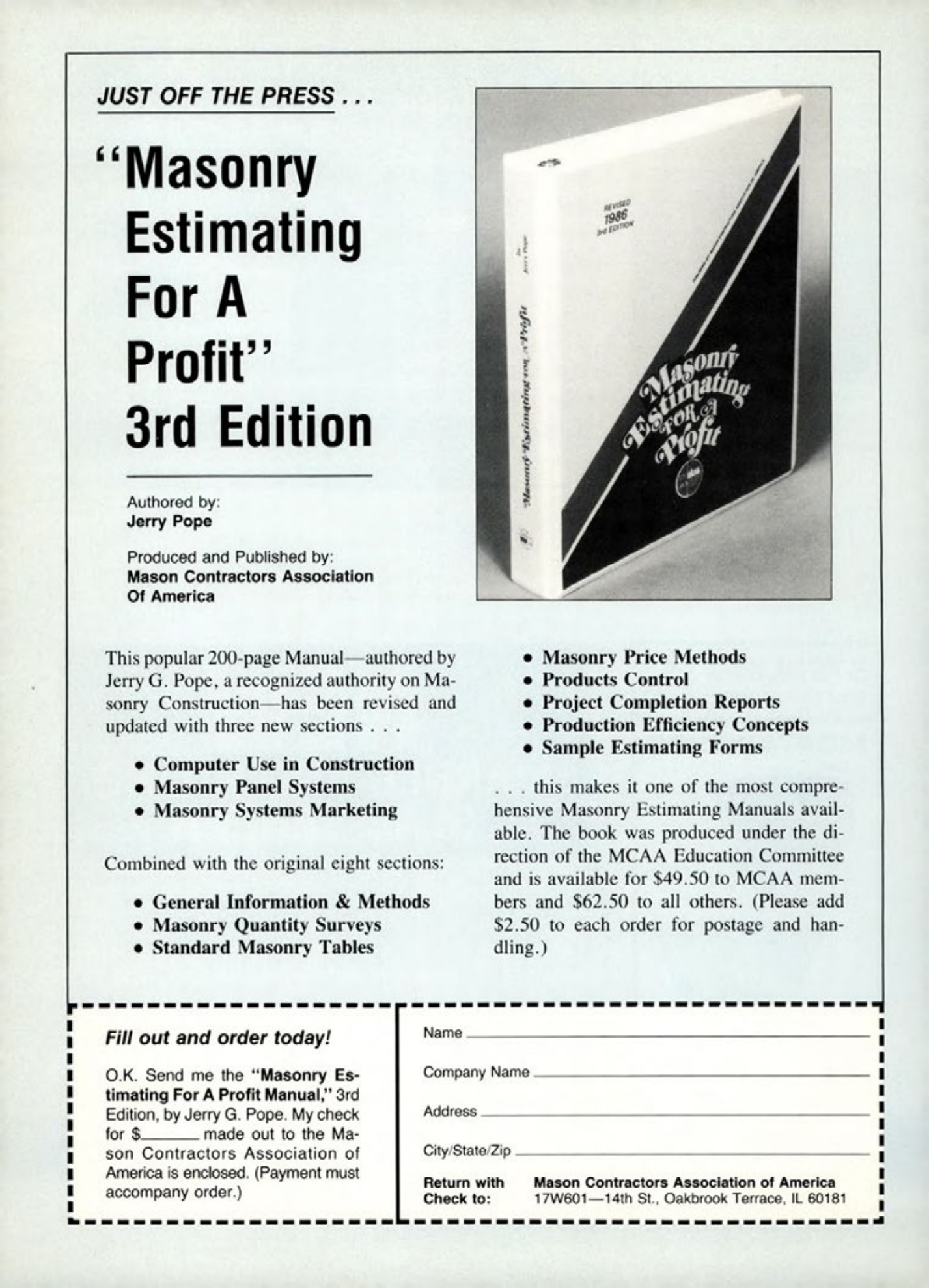 Masonry Magazine April 1988 Page. 38