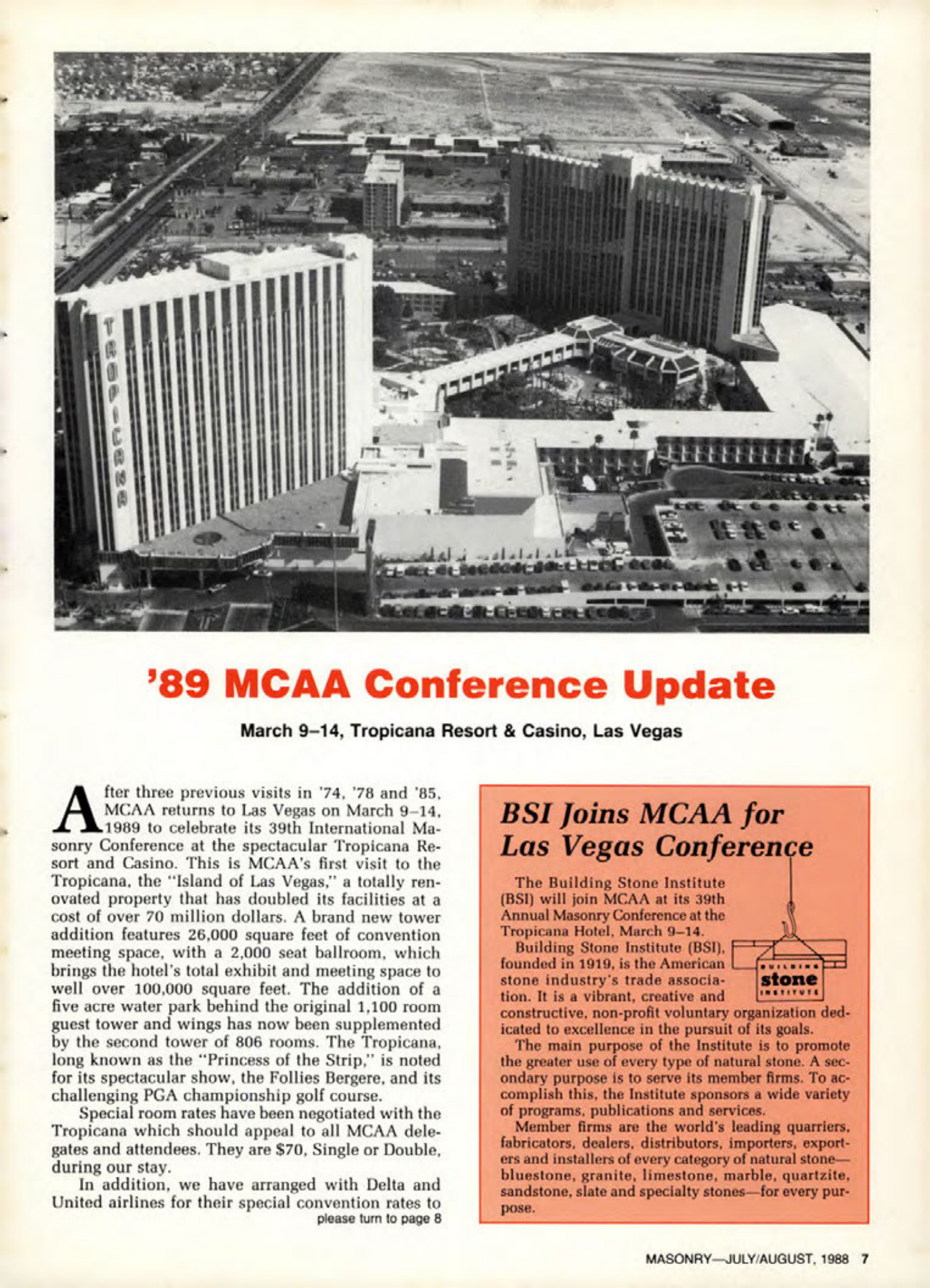 Masonry Magazine August 1988 Page. 7