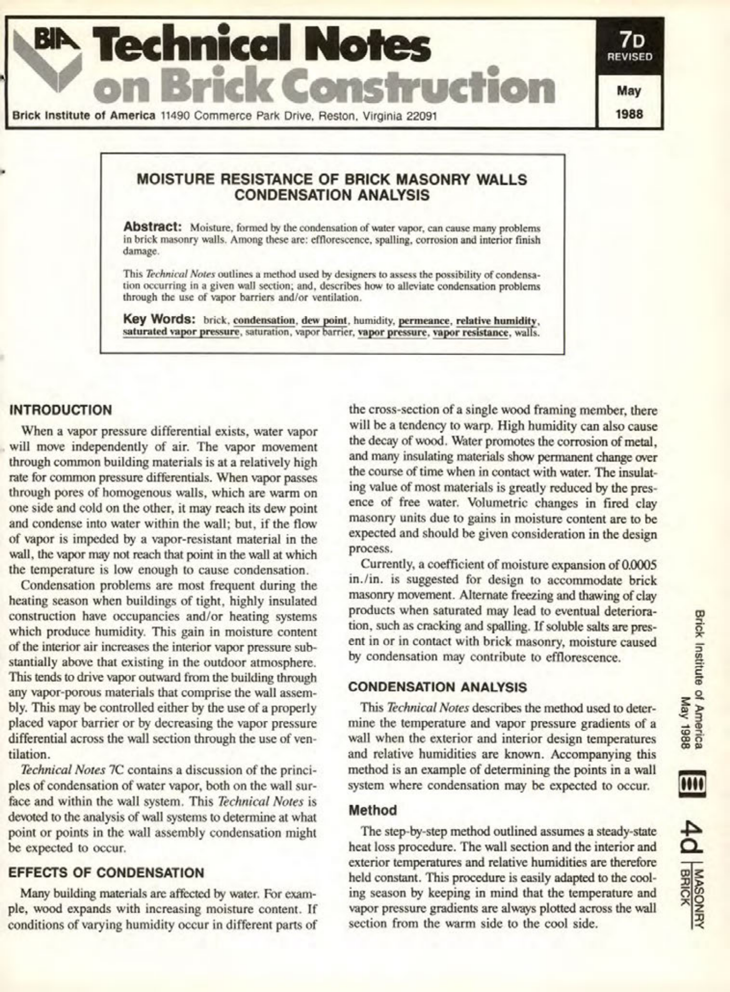 Masonry Magazine August 1988 Page. 17