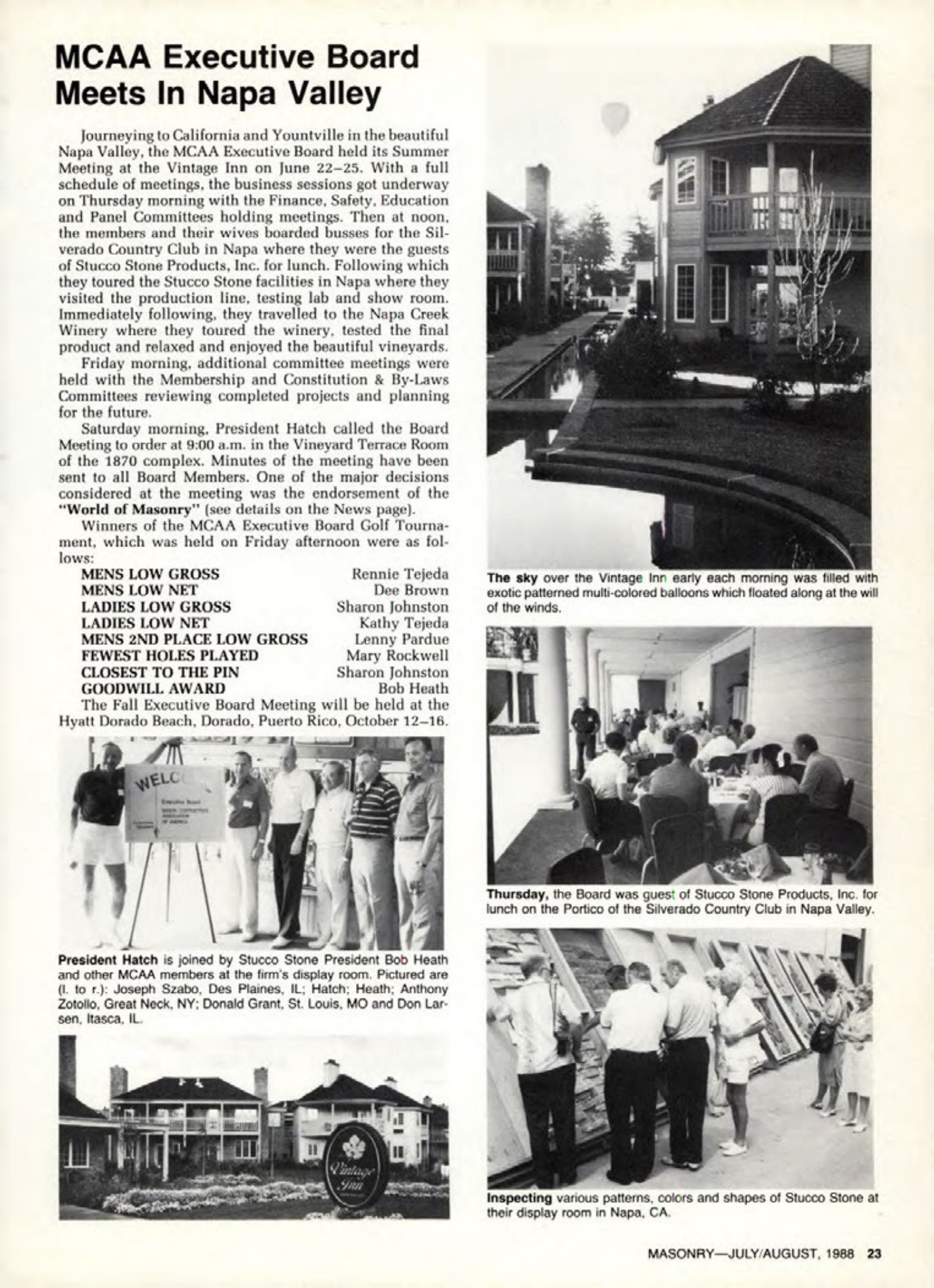 Masonry Magazine August 1988 Page. 23