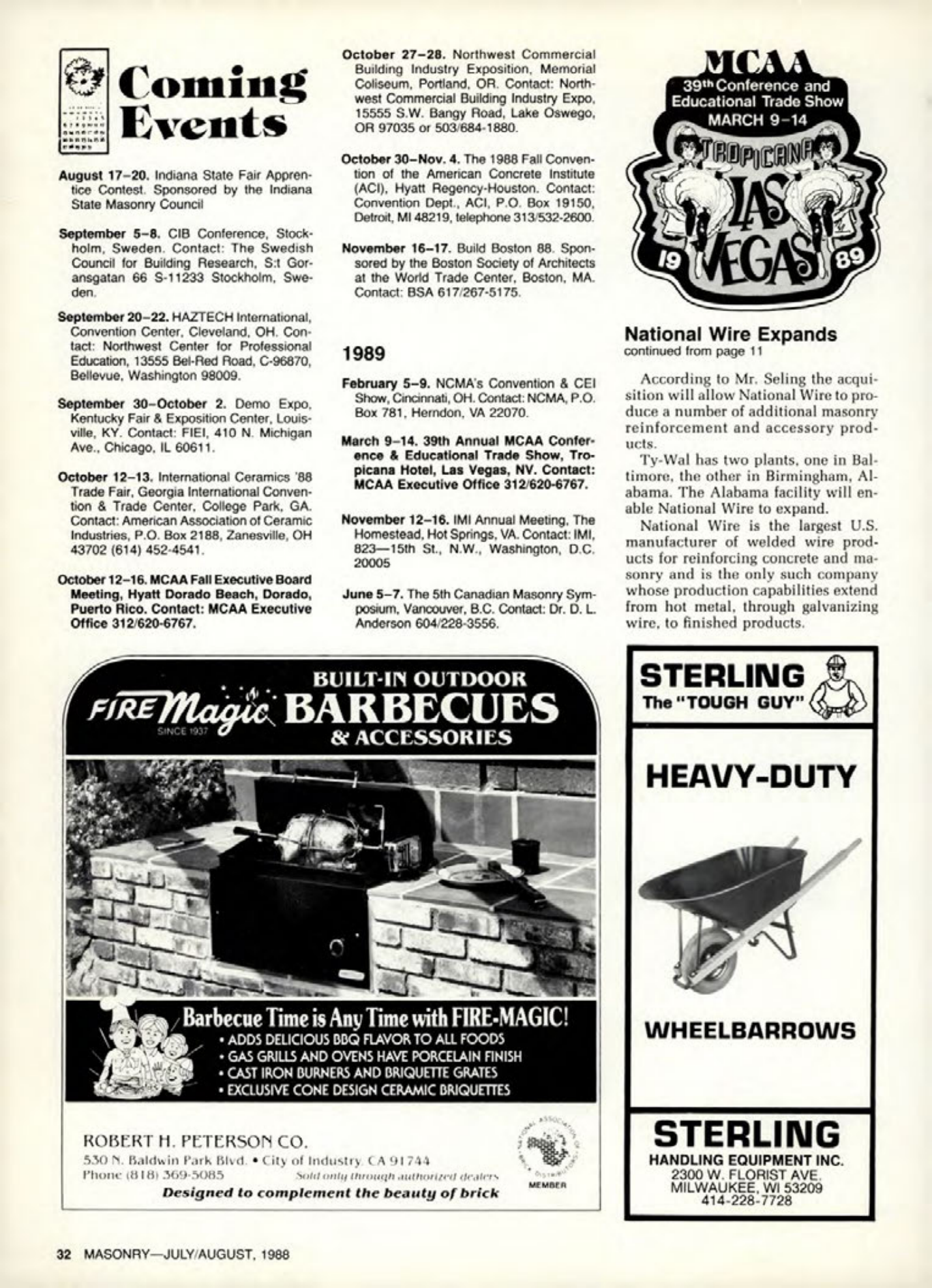 Masonry Magazine August 1988 Page. 32