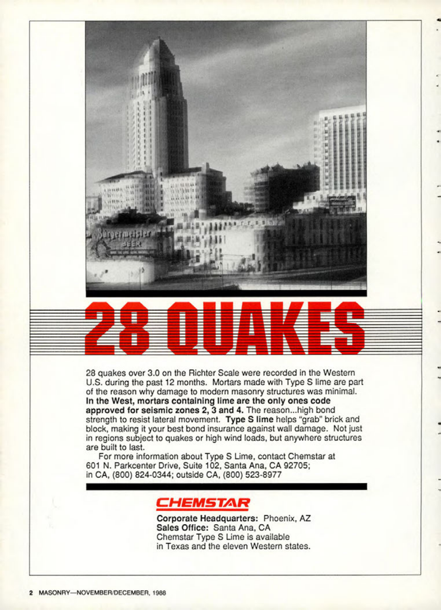 Masonry Magazine December 1988 Page. 2