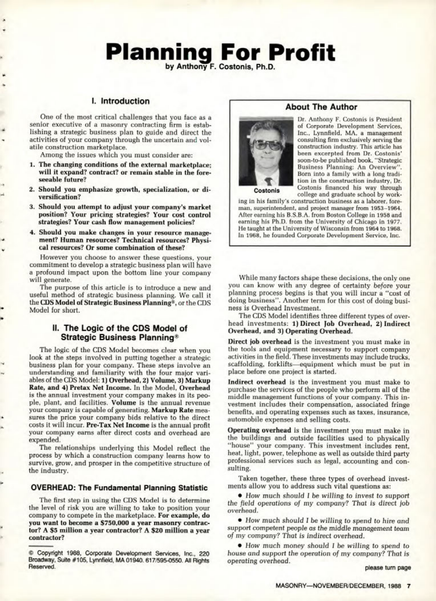 Masonry Magazine December 1988 Page. 7