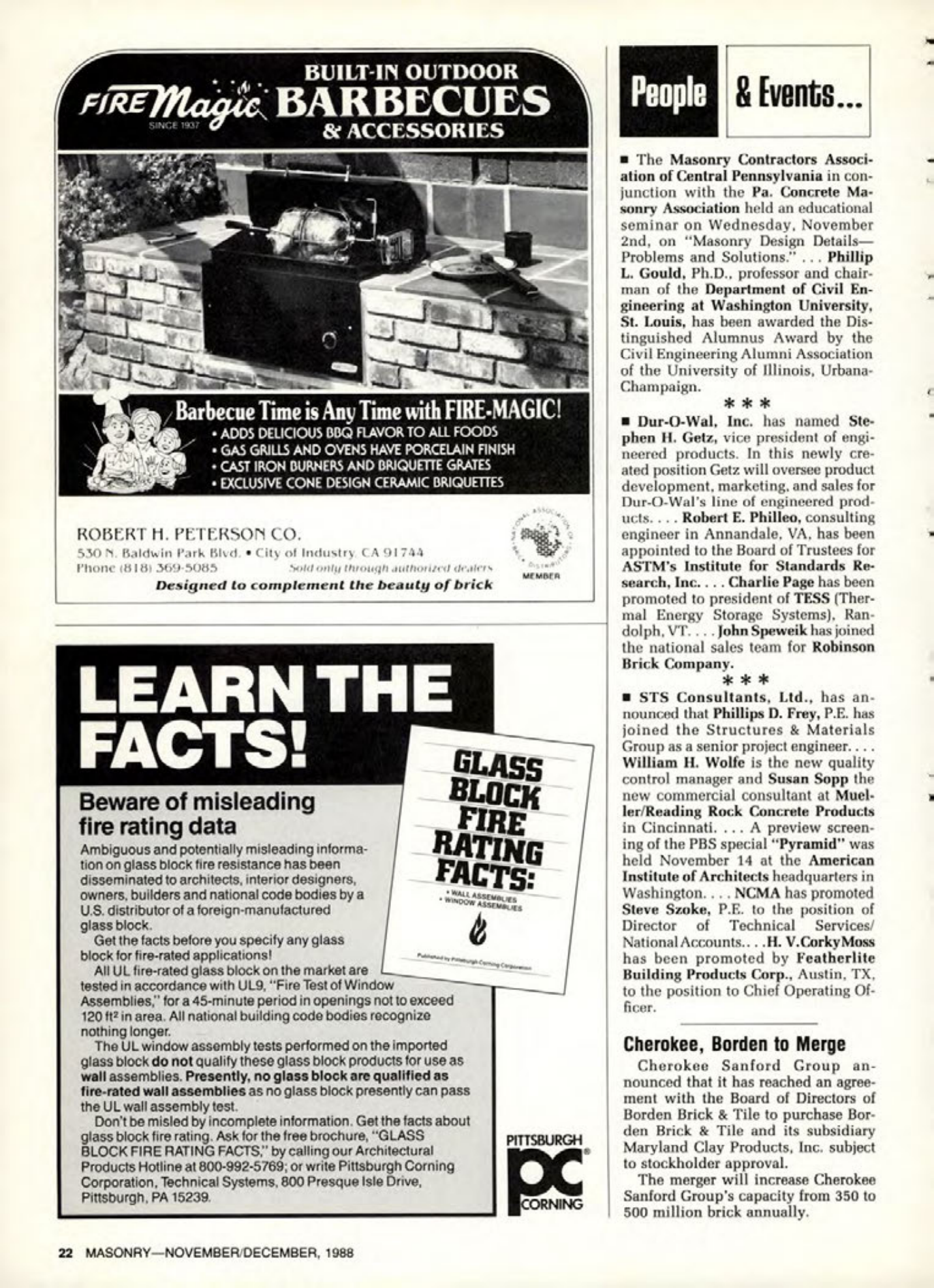 Masonry Magazine December 1988 Page. 22