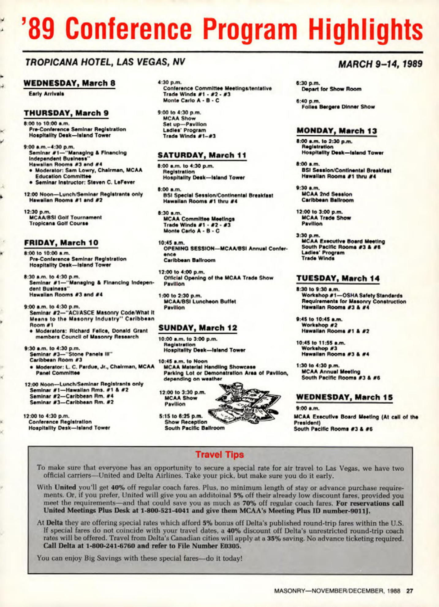 Masonry Magazine December 1988 Page. 27