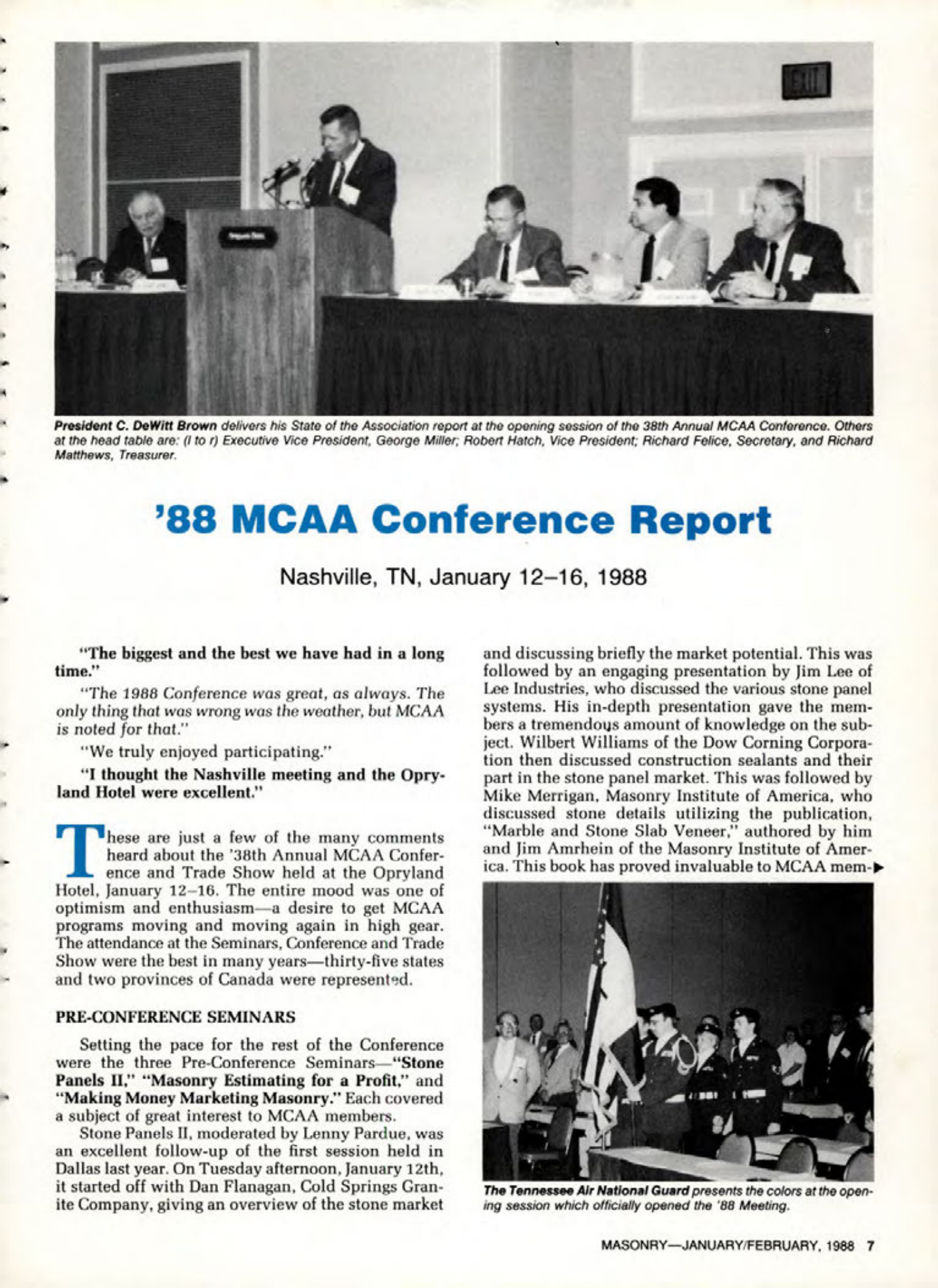 Masonry Magazine February 1988 Page. 7