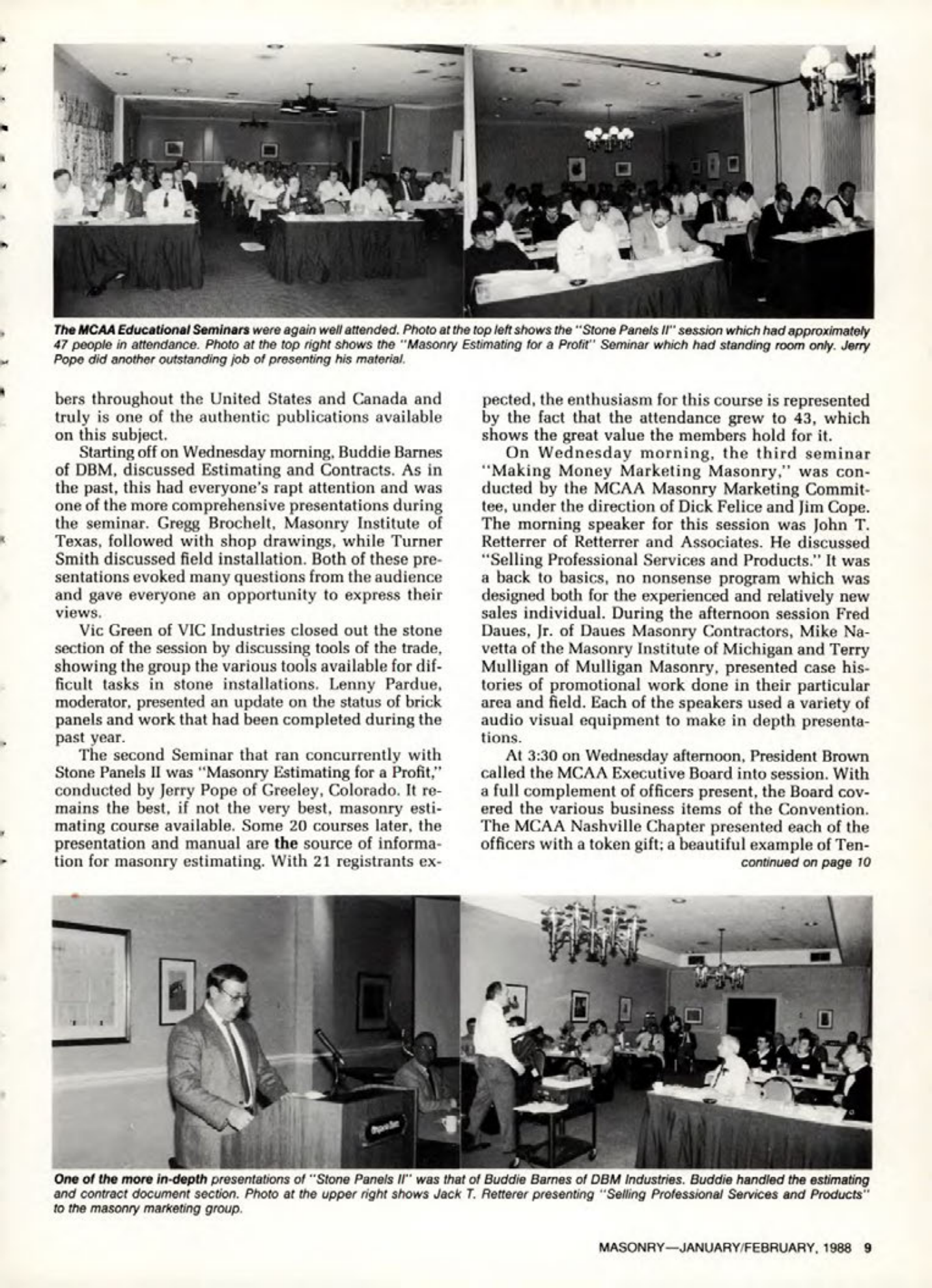 Masonry Magazine February 1988 Page. 9