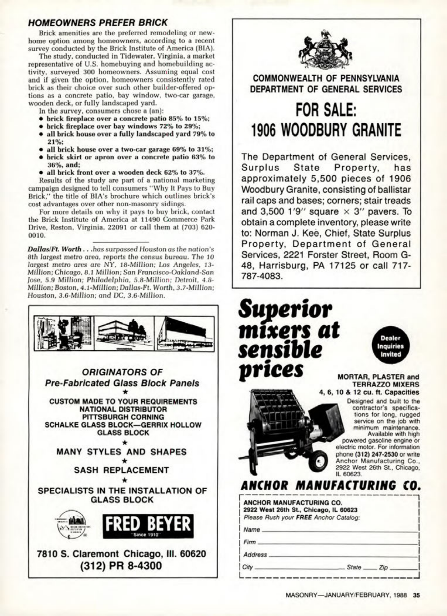 Masonry Magazine February 1988 Page. 35