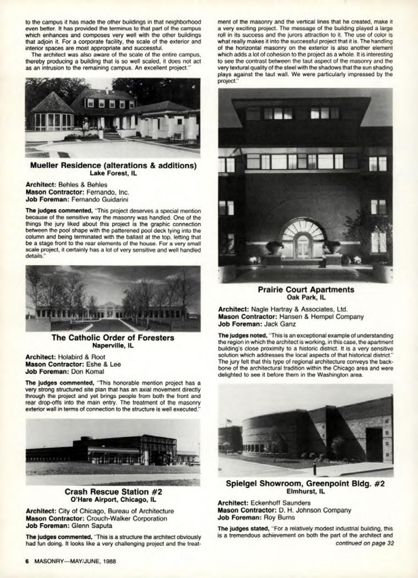Masonry Magazine June 1988 Page. 6