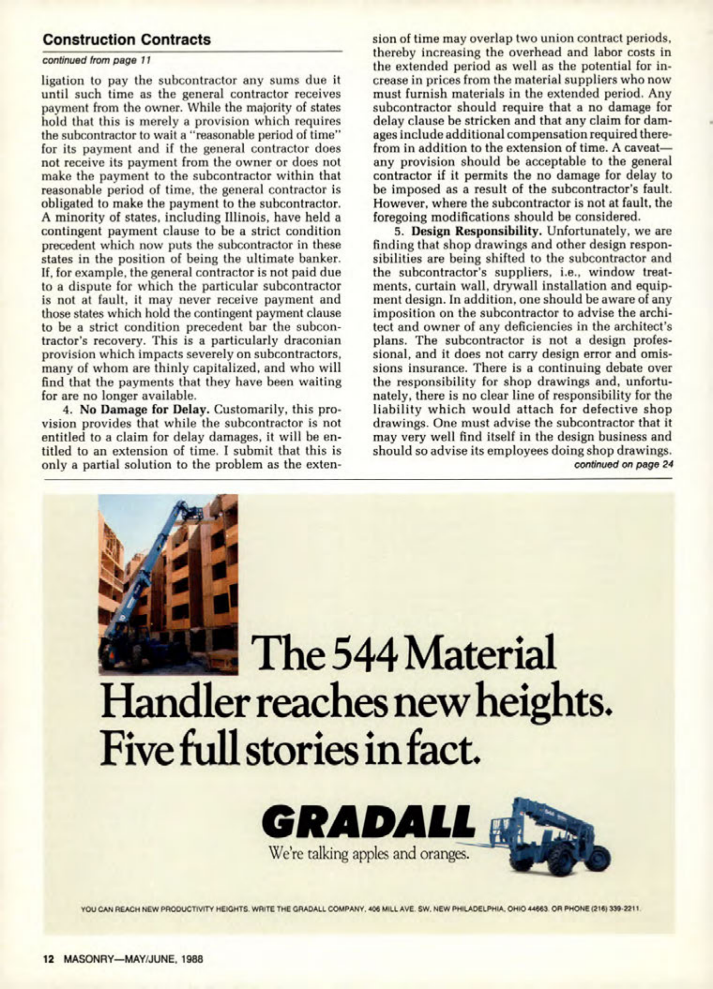 Masonry Magazine June 1988 Page. 12