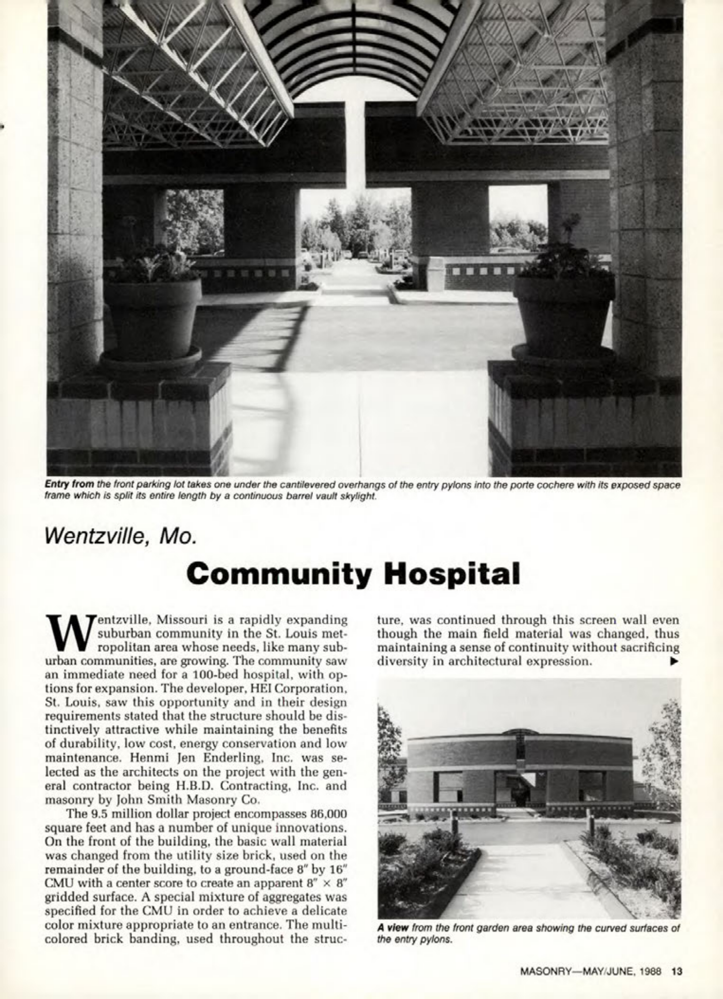 Masonry Magazine June 1988 Page. 13